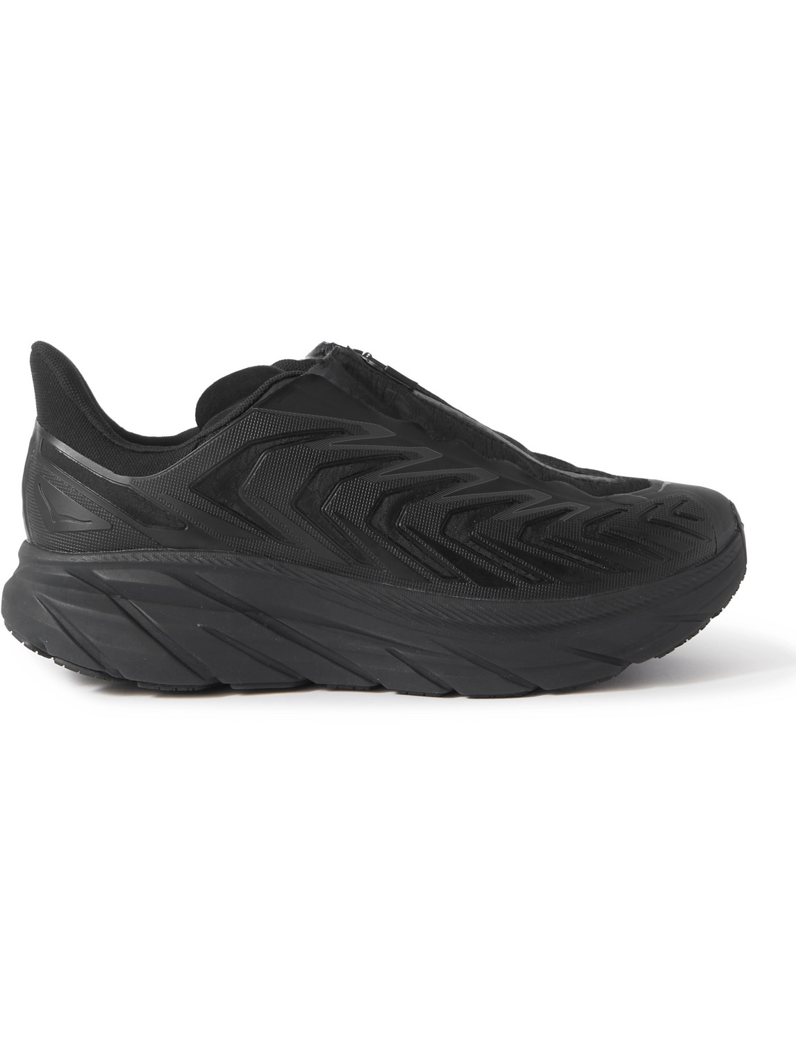 Hoka One One Project Clifton Running Shoes In Black