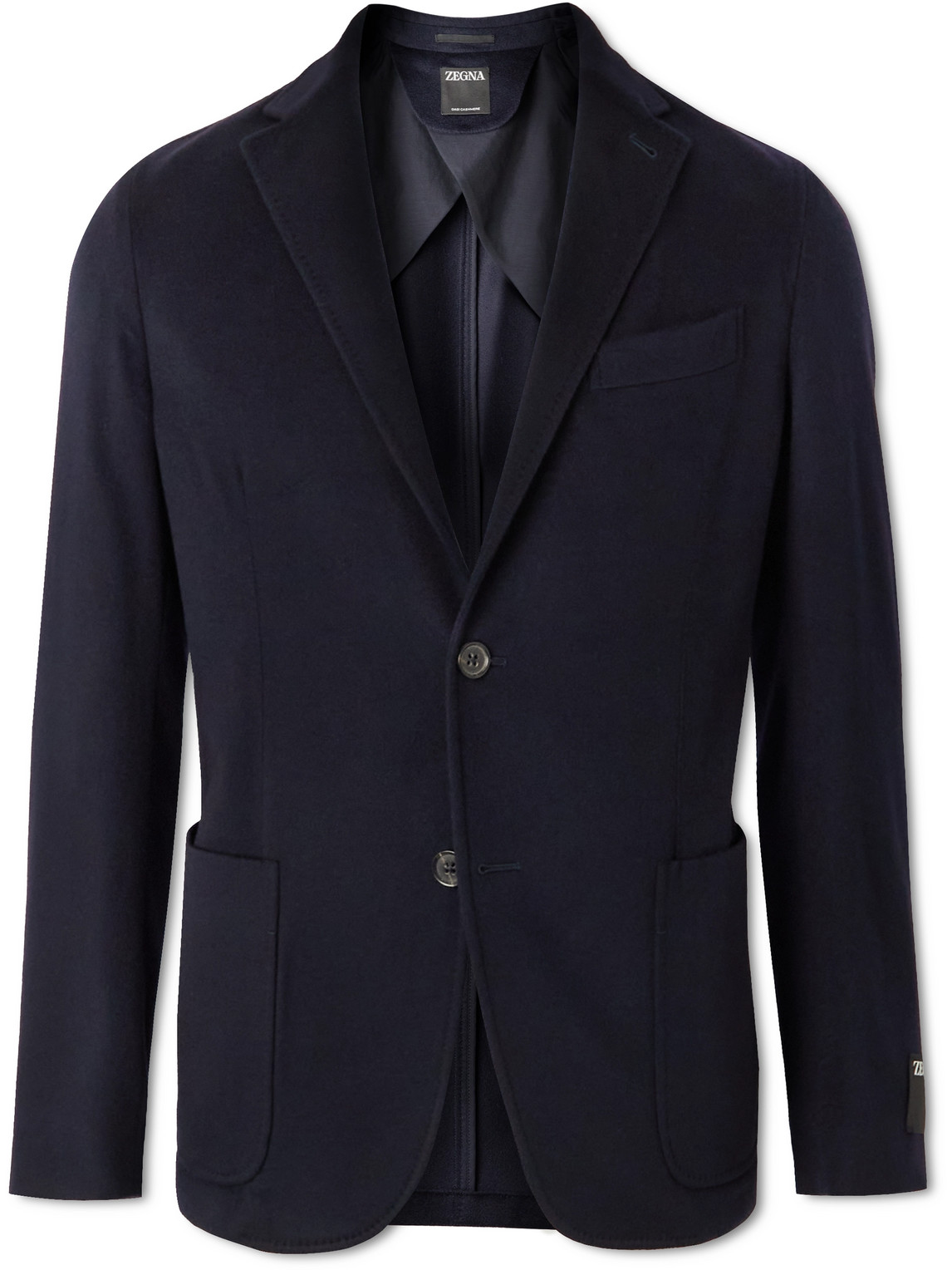 Zegna Vicuna Oasi Cashmere Blazer In Blue