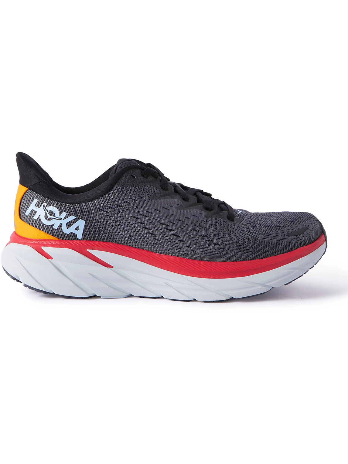 Hoka Clifton 8 Mesh Running Sneakers In Gray