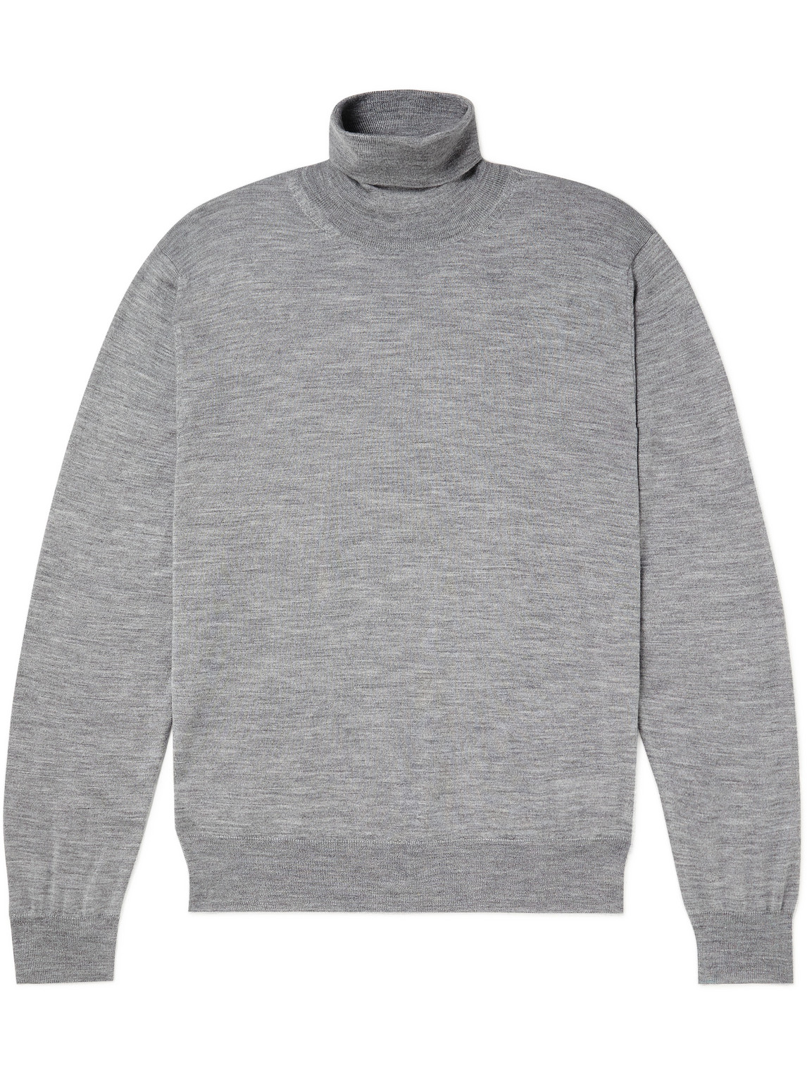 Canali - Cashmere, Wool And Silk-Blend Rollneck Sweater - Men - Gray - IT  52 for Men