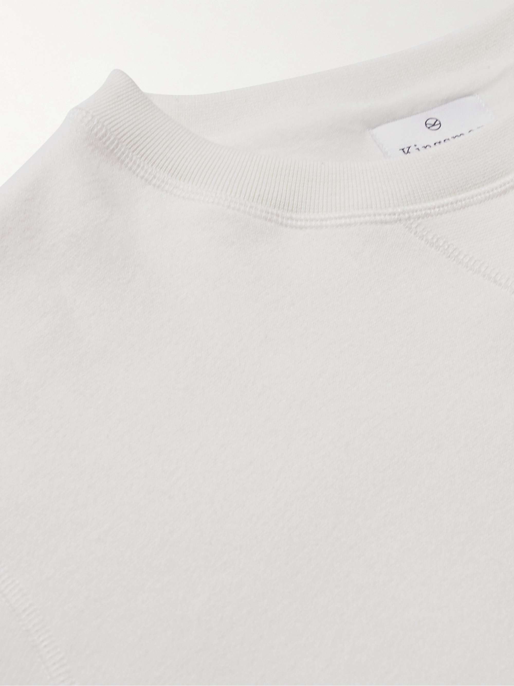 KINGSMAN Logo-Embroidered Cotton and Cashmere-Blend Jersey Sweatshirt