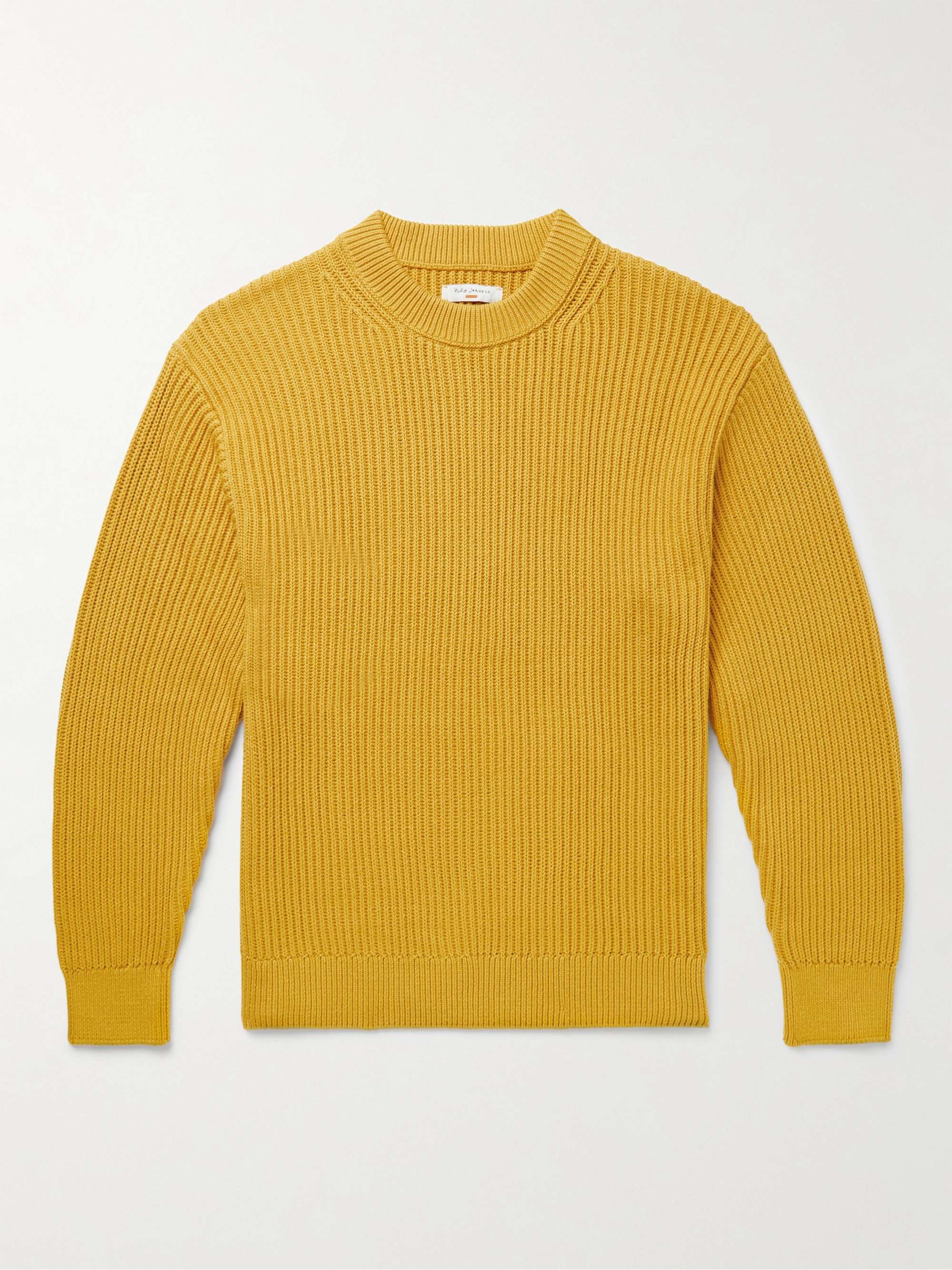 NUDIE JEANS Frank Ribbed Cotton Sweater for Men | MR PORTER