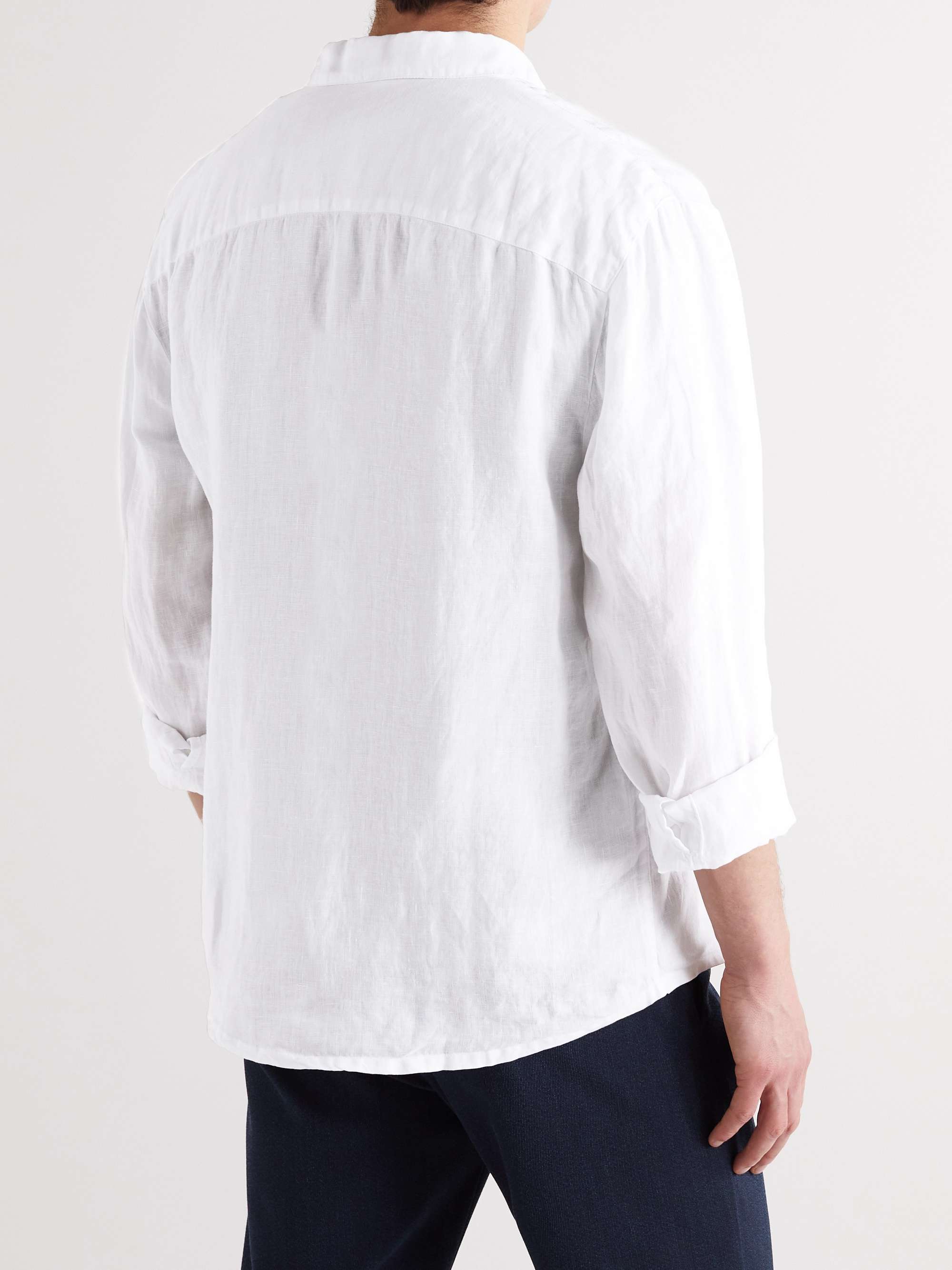 JAMES PERSE Garment-Dyed Linen Shirt