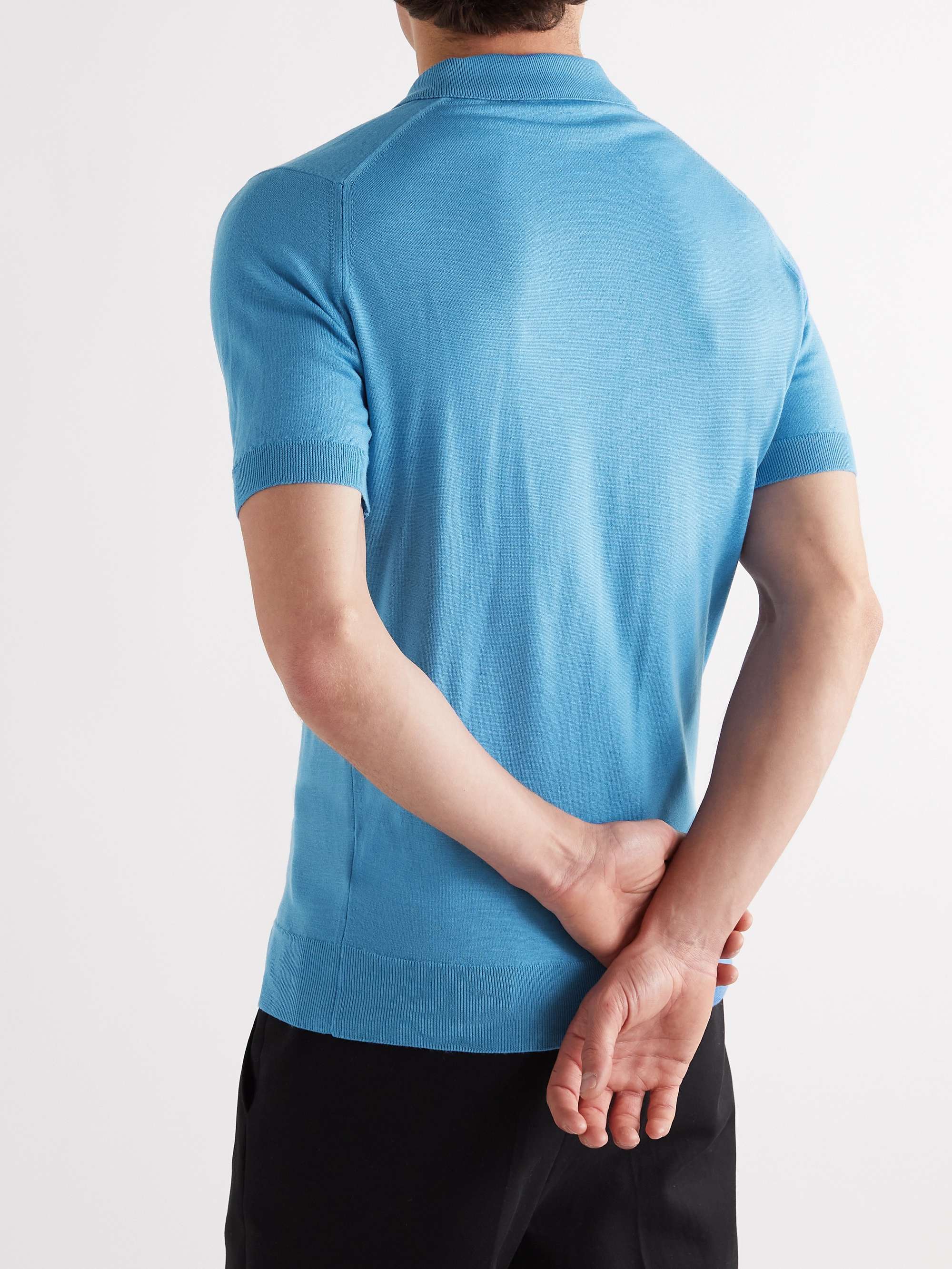 Payton Slim-Fit Merino Wool Polo Shirt
