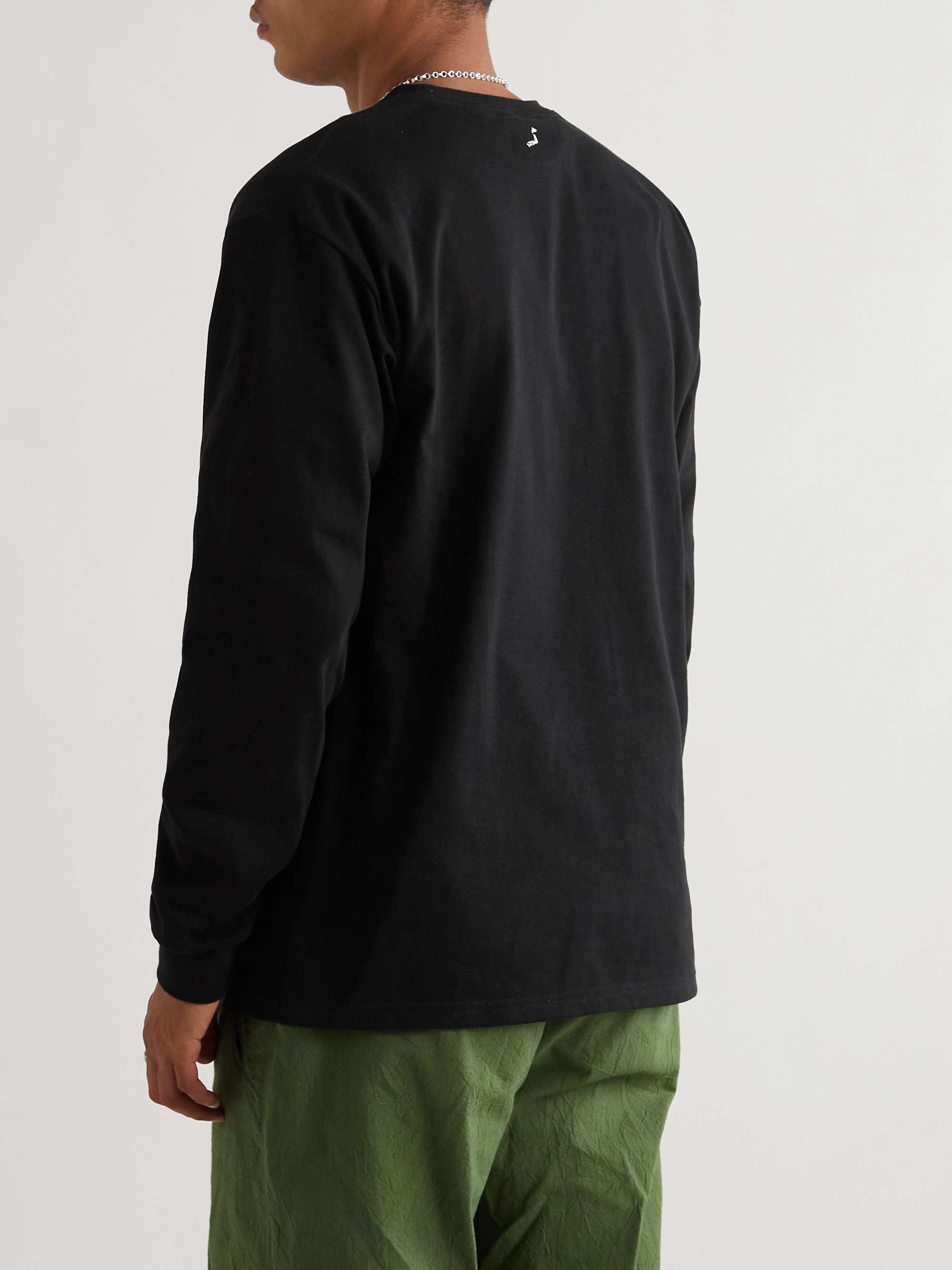 ORSLOW Logo-Embroidered Cotton-Jersey T-Shirt