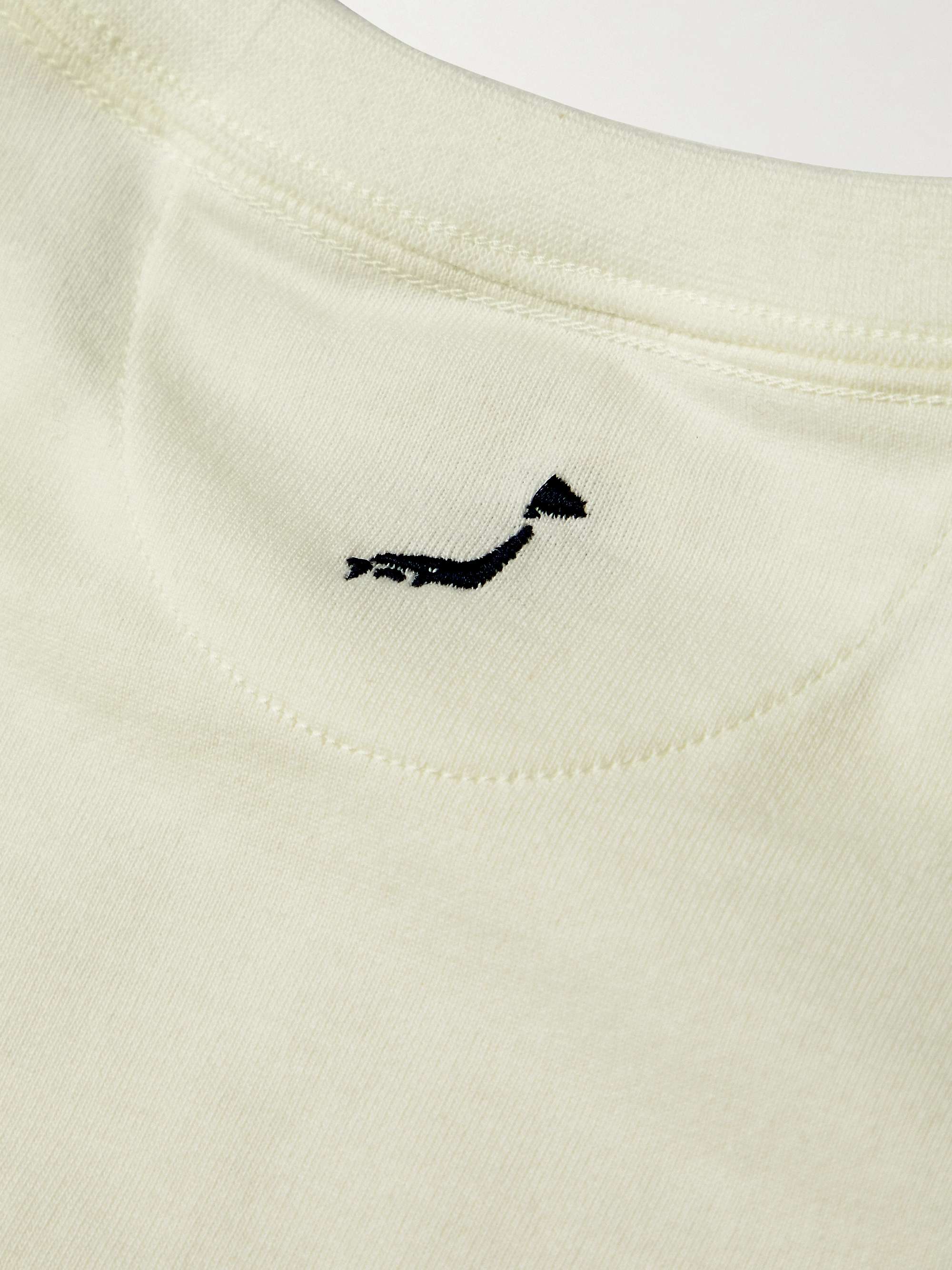ORSLOW Logo-Embroidered Cotton-Jersey T-Shirt