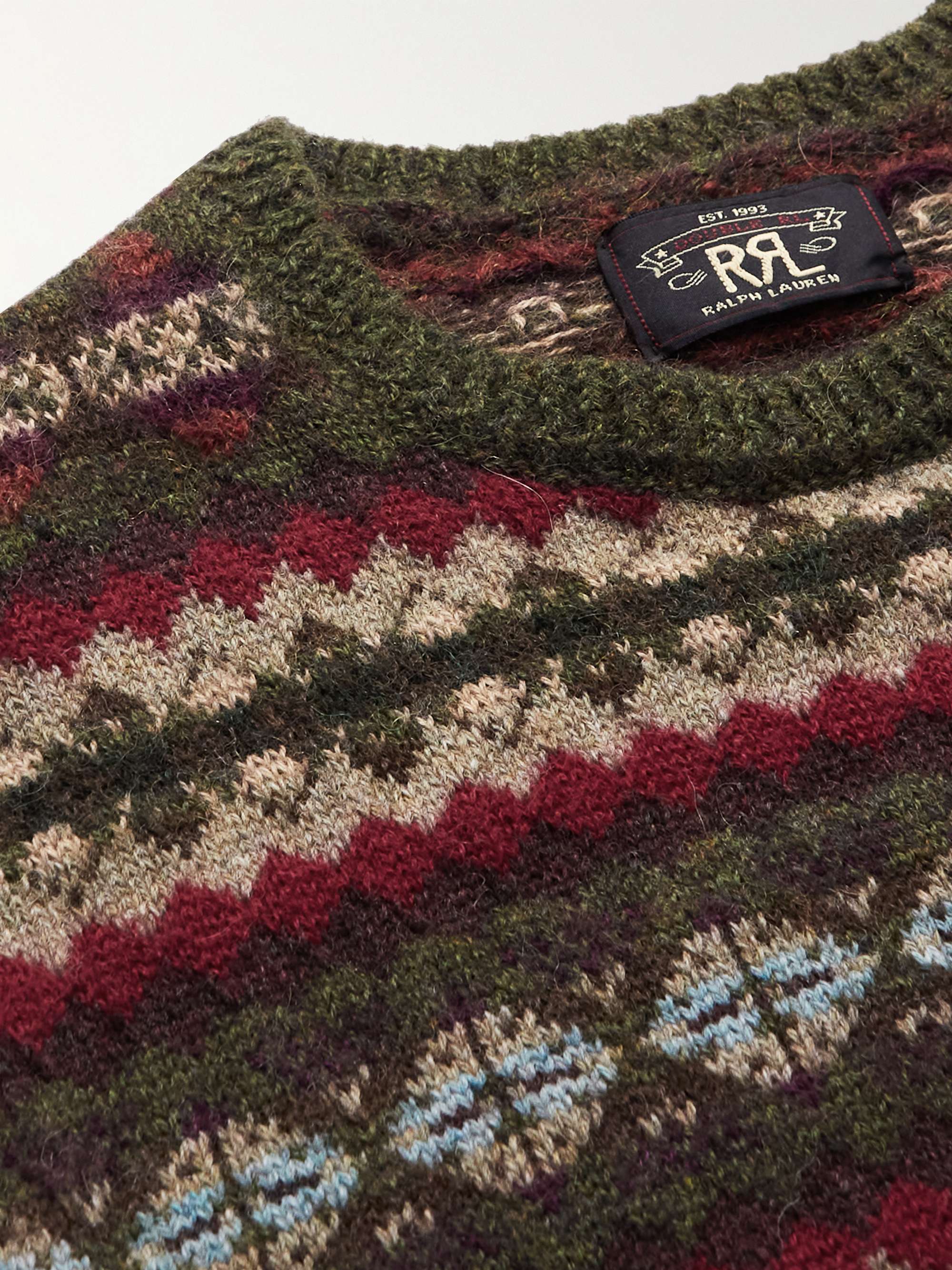 RRL Fair Isle Wool and Alpaca-Blend Sweater