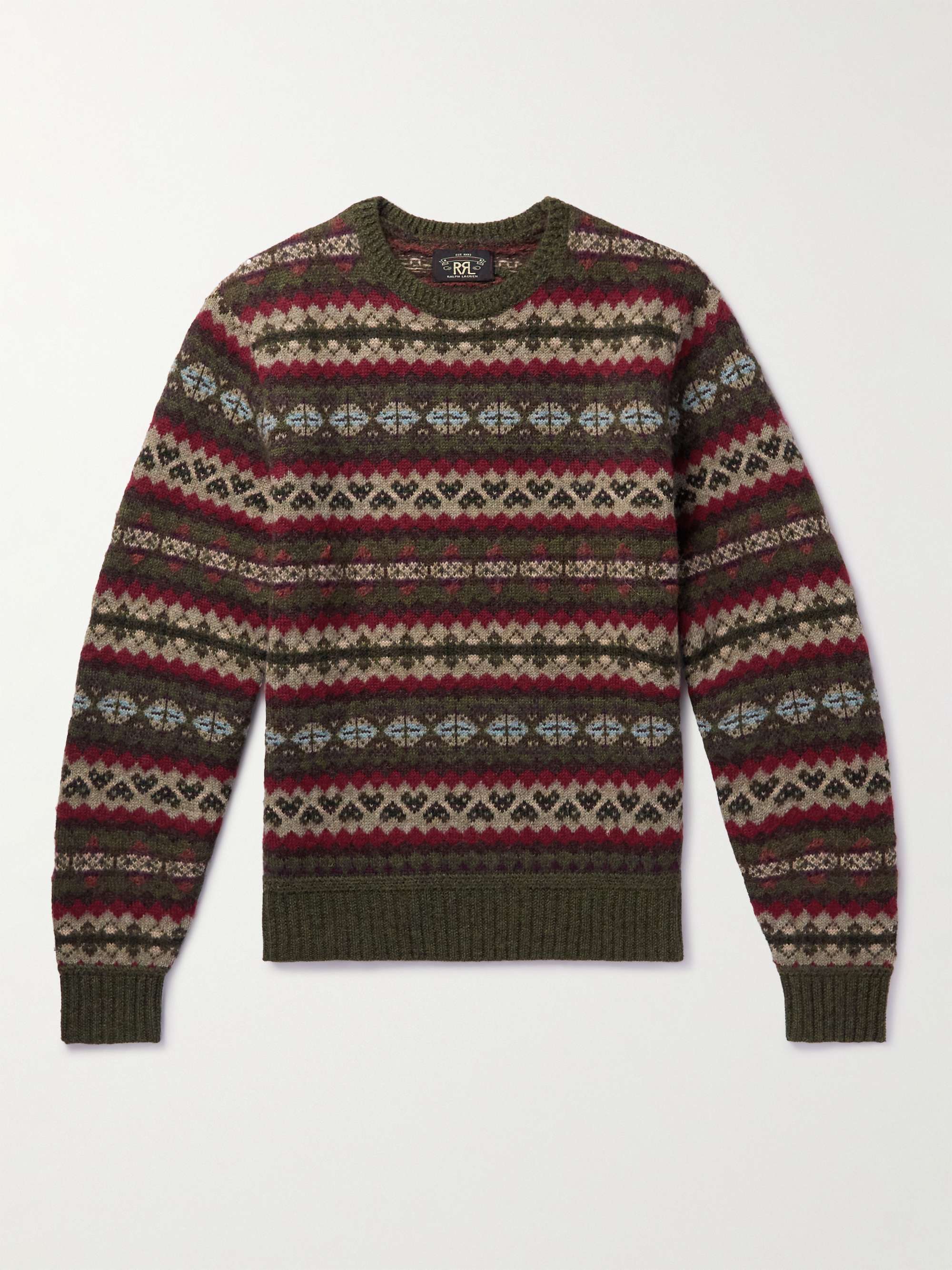 RRL Fair Isle Wool and Alpaca-Blend Sweater