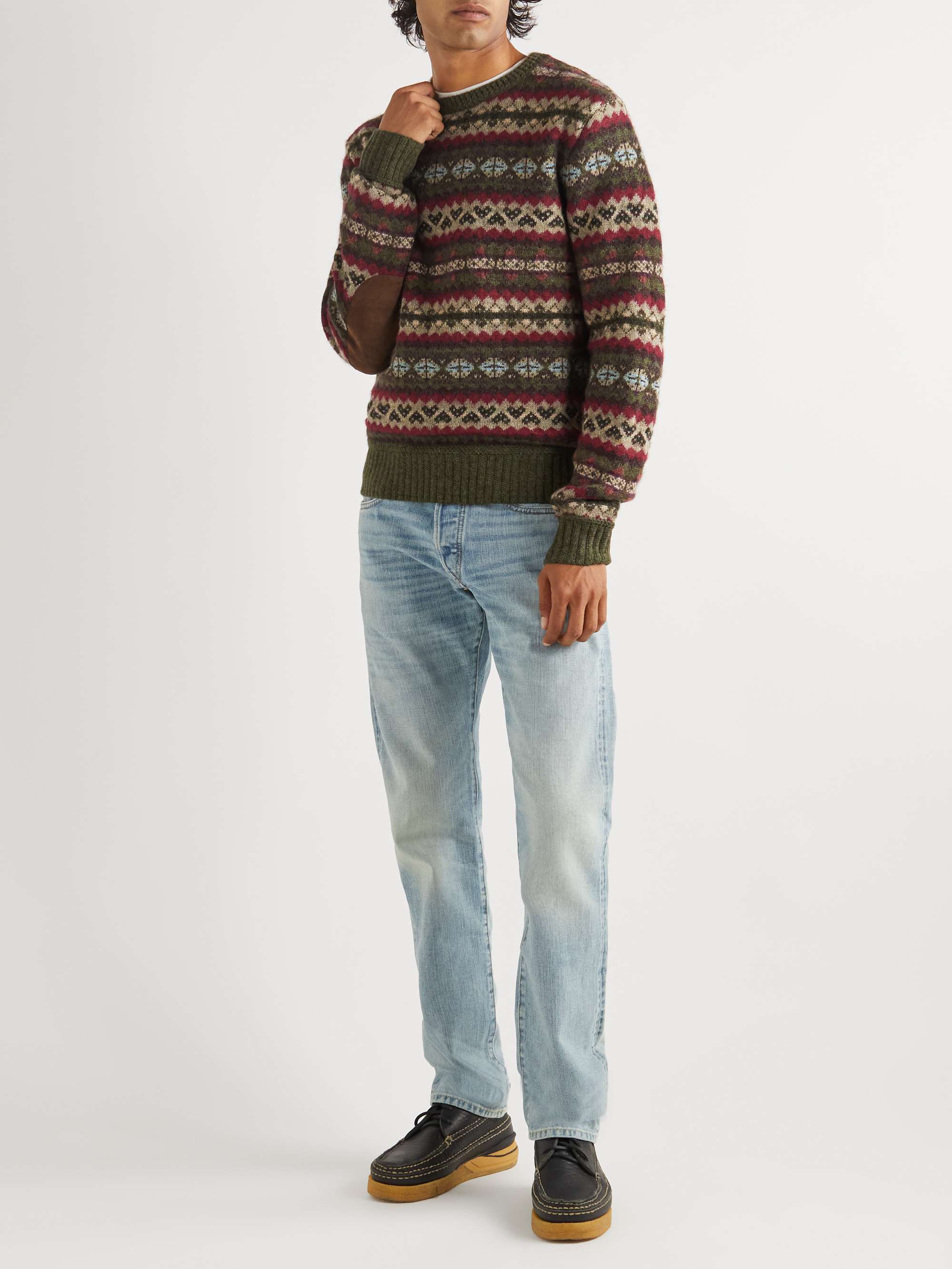 RRL Fair Isle Wool and Alpaca-Blend Sweater