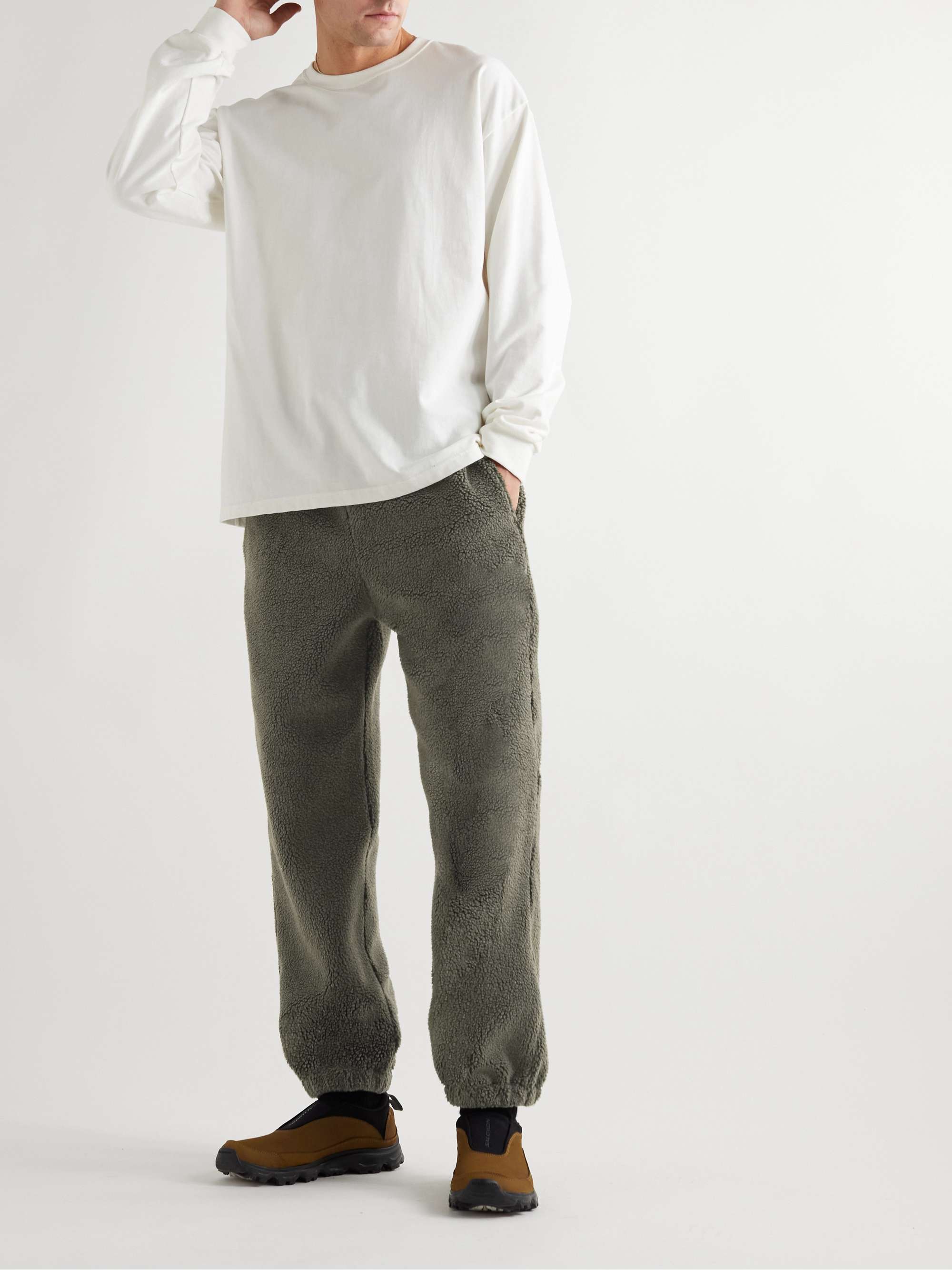ORSLOW Boa Tapered Belted Fleece Sweatpants