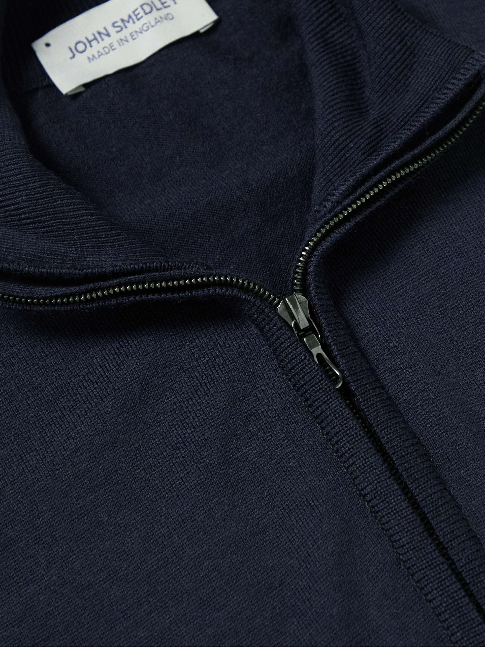 JOHN SMEDLEY Slim-Fit Wool-Jersey Sweatshirt
