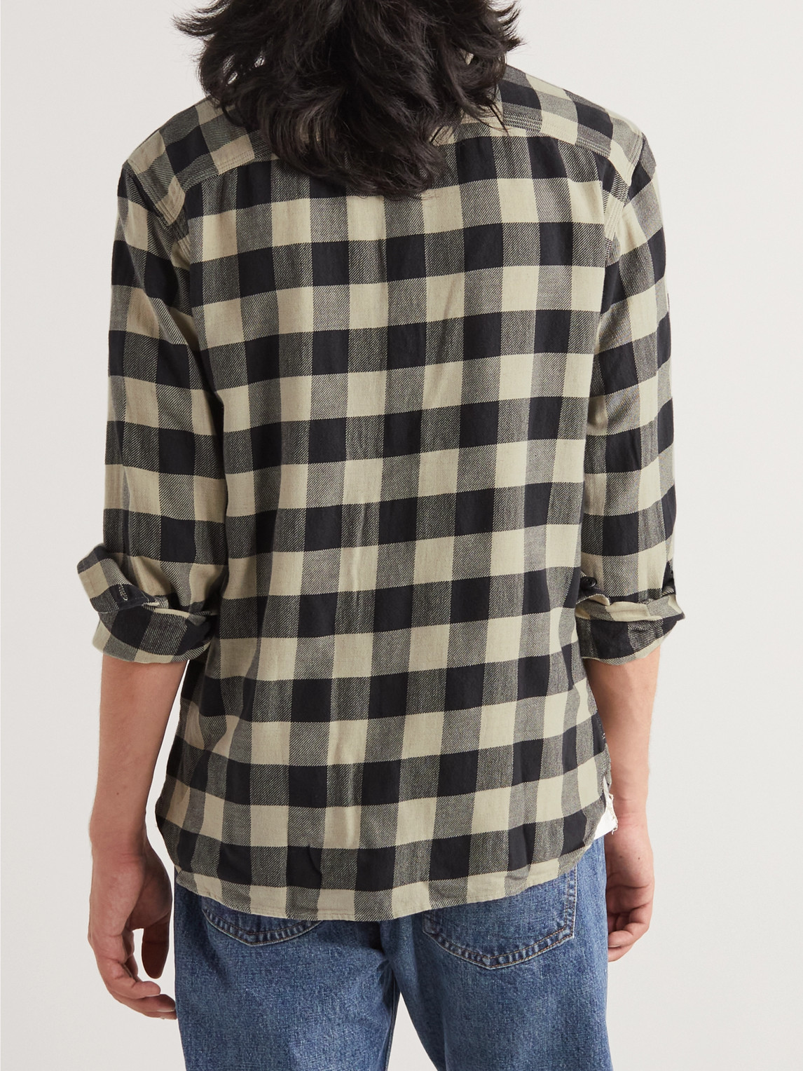  Rrl - Matlock Checked Cotton And Linen-blend Twill Shirt - Men - Black - S 