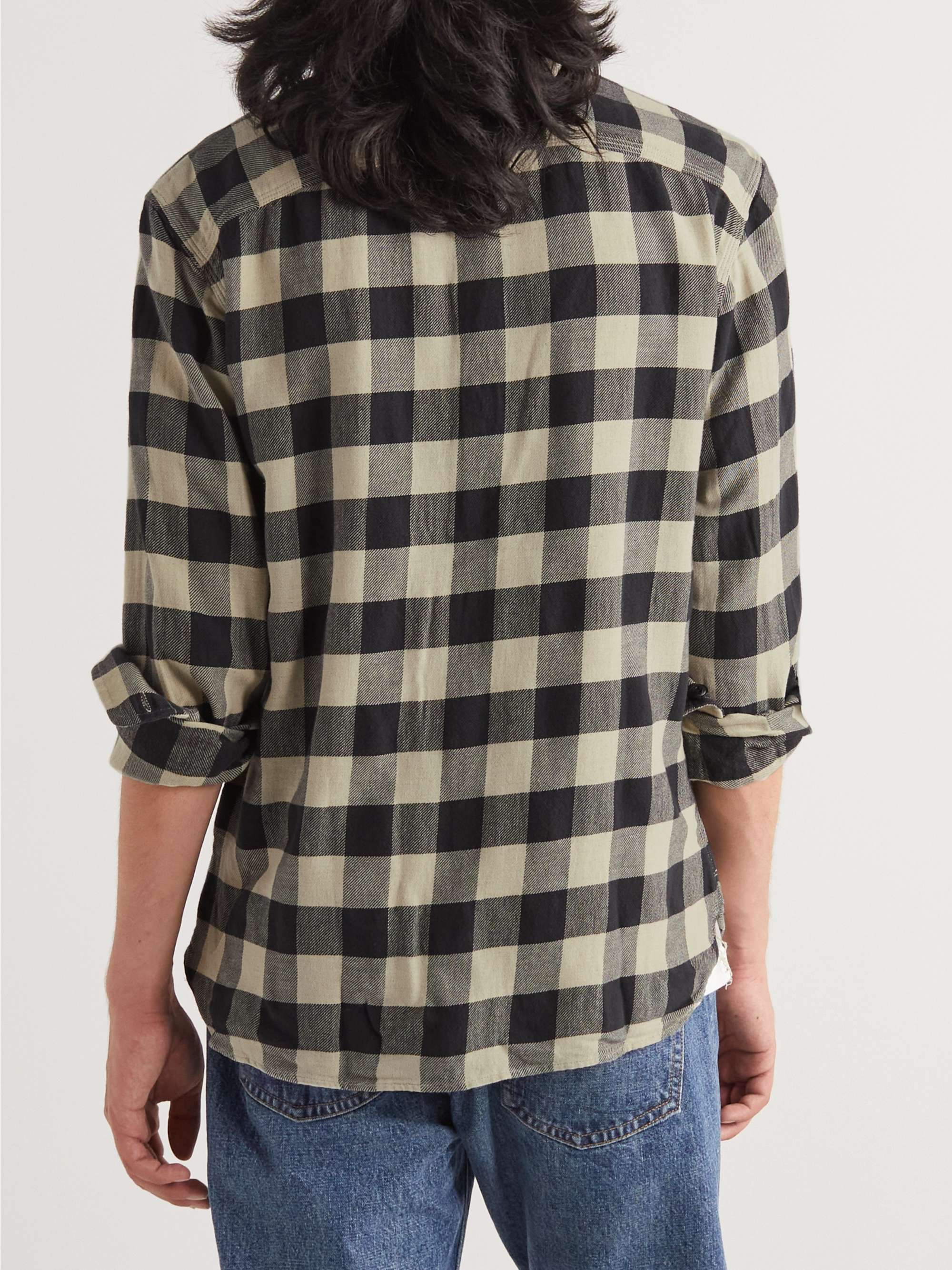 RRL Matlock Checked Cotton and Linen-Blend Twill Shirt