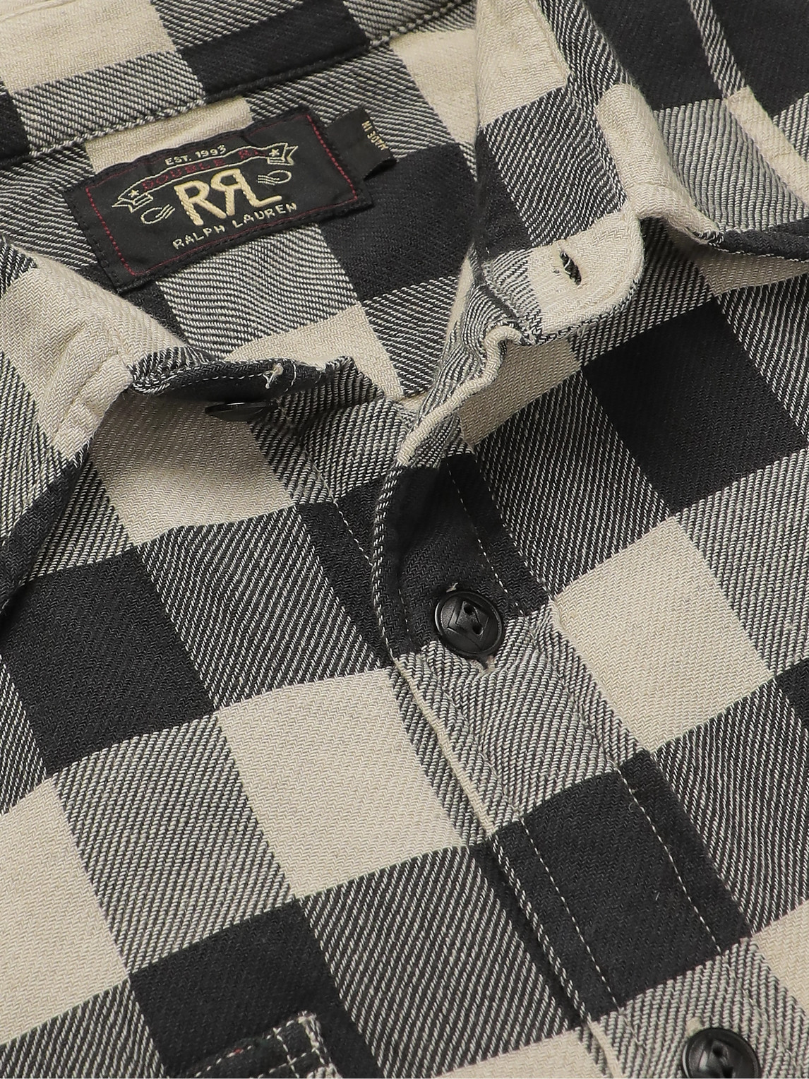  Rrl - Matlock Checked Cotton And Linen-blend Twill Shirt - Men - Black - S 