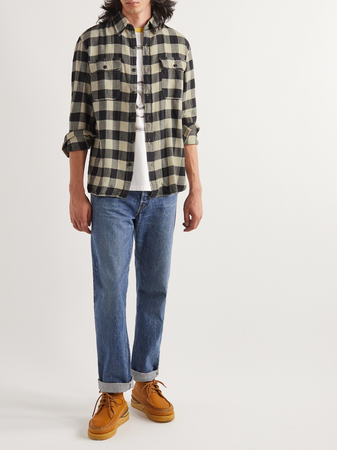 Matlock Checked Cotton and Linen-Blend Twill Shirt — 2