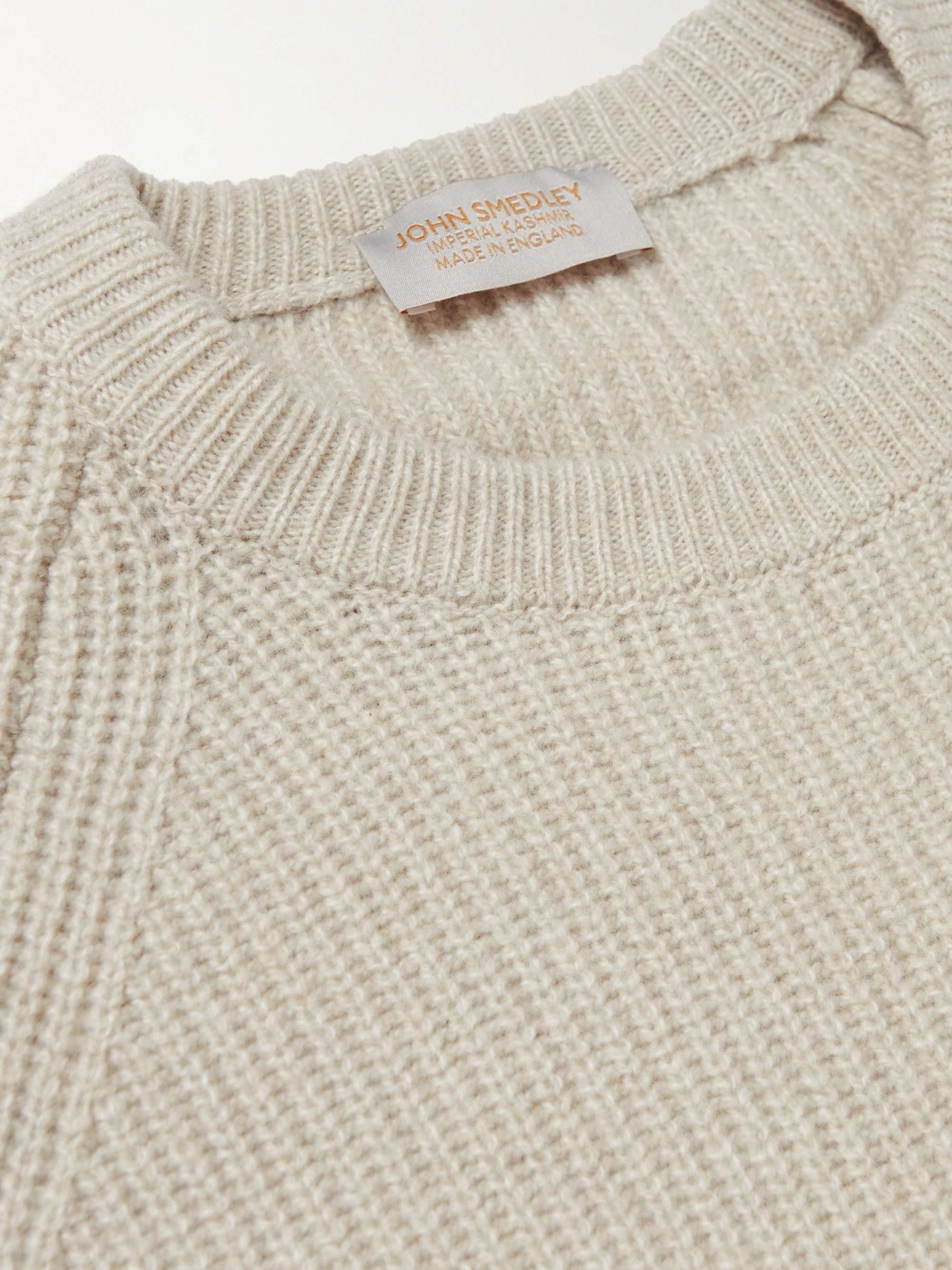 JOHN SMEDLEY Upson Ribbed Recycled Cashmere and Merino Wool-Blend ...