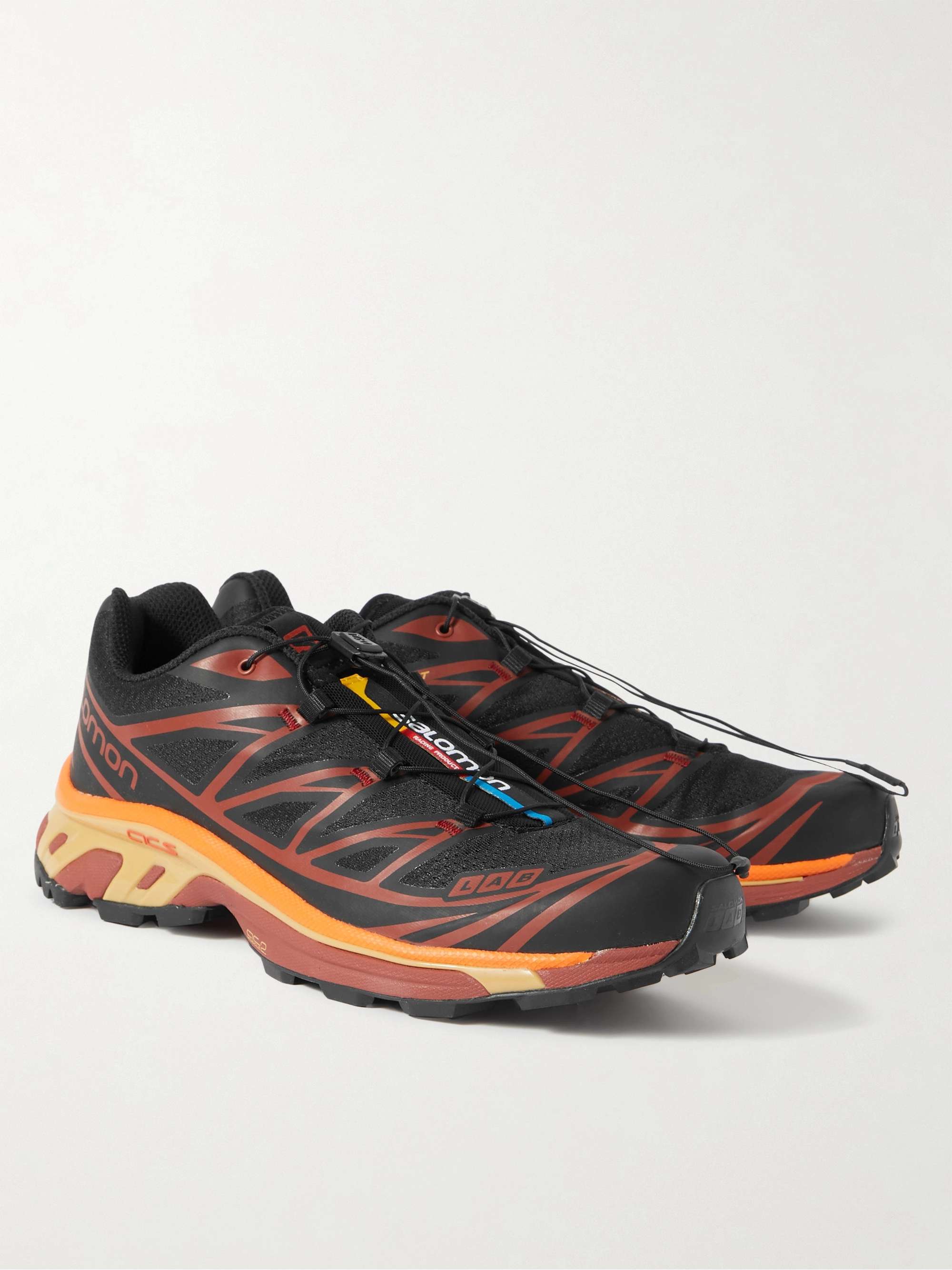 SALOMON XT-6 Rubber-Trimmed Mesh Sneakers