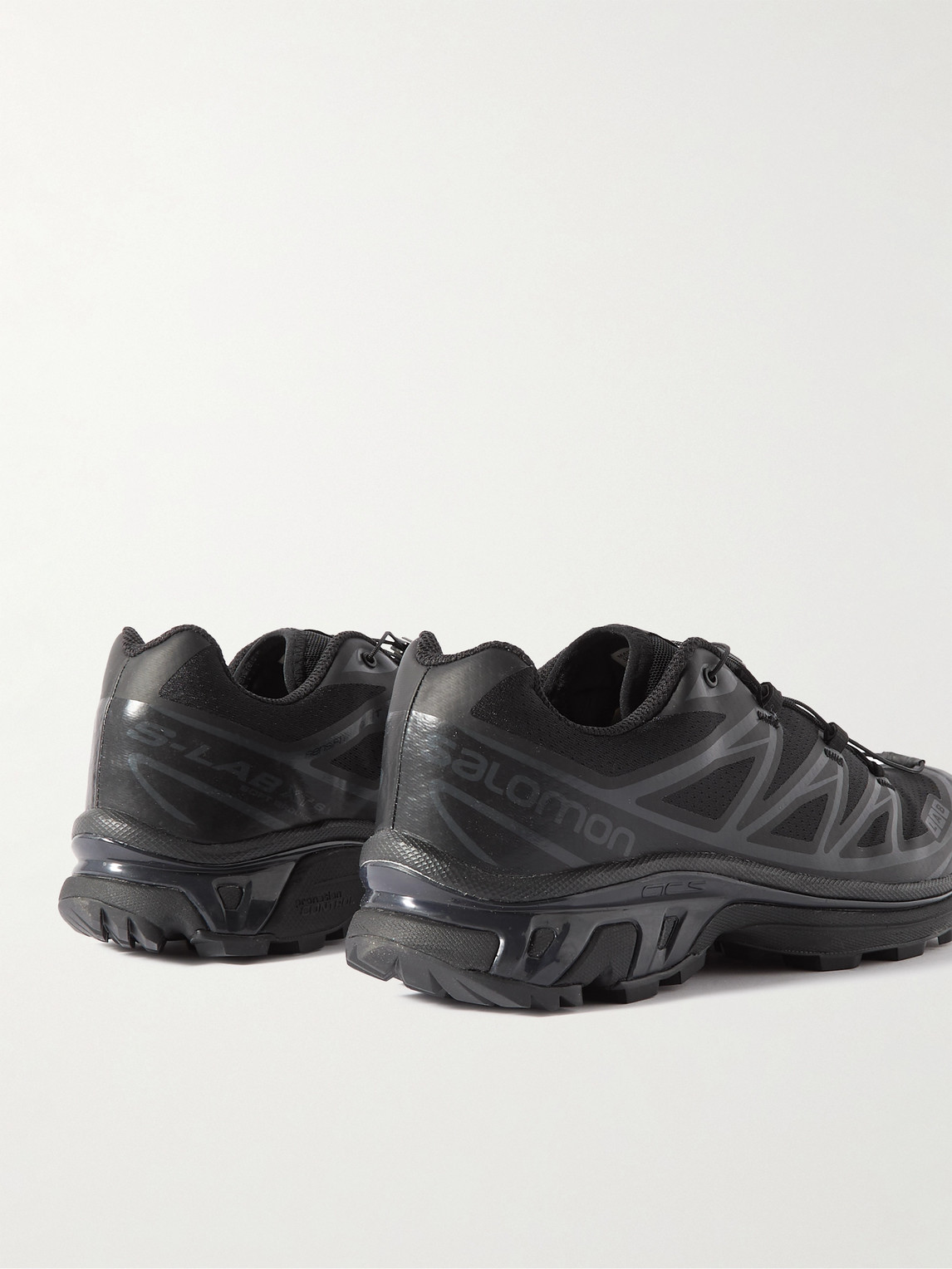 Shop Salomon Xt-6 Adv Mesh And Rubber Running Sneakers In Black