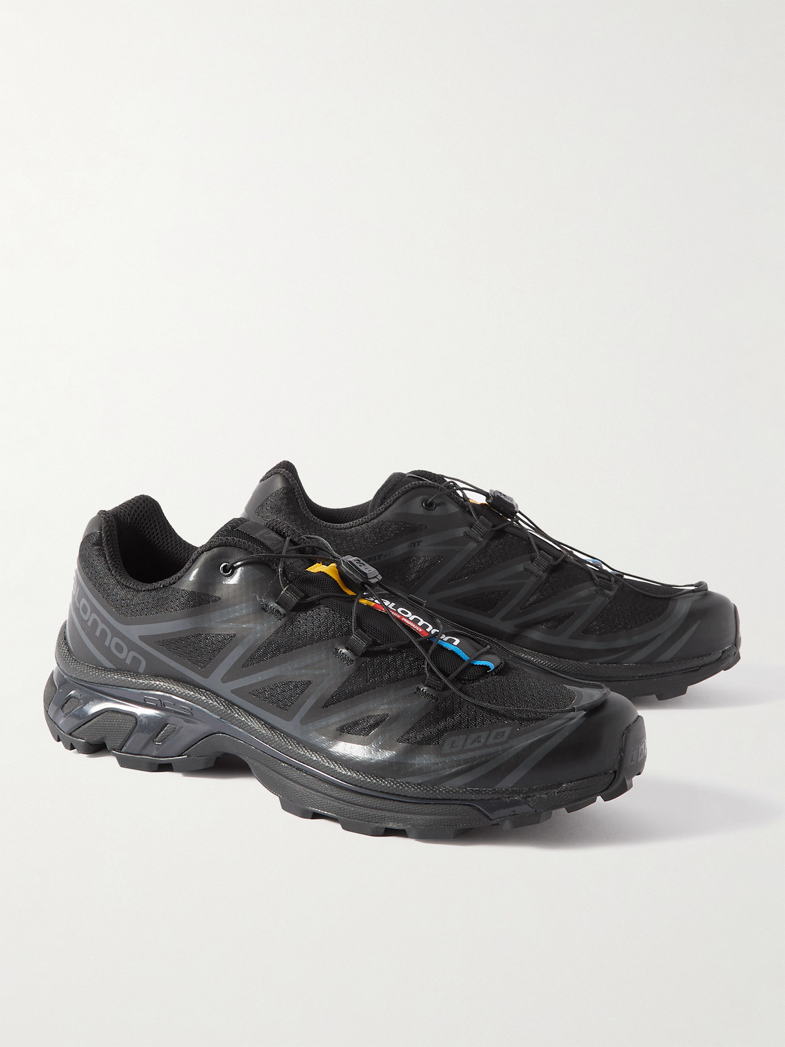 Salomon Xt-wings 2 Adv Mesh And Rubber Running Shoes In Black
