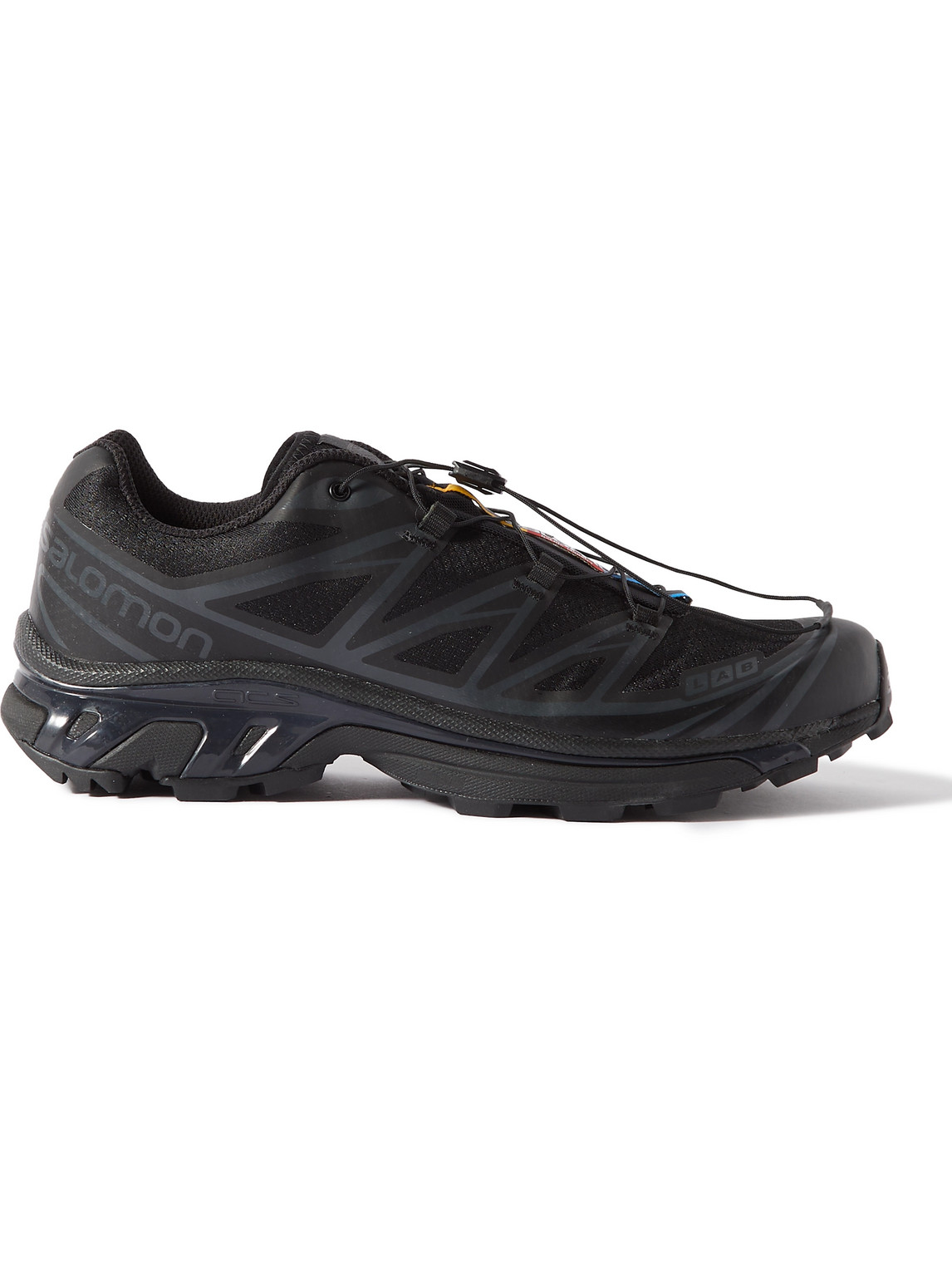 Shop Salomon Xt-6 Adv Mesh And Rubber Running Sneakers In Black