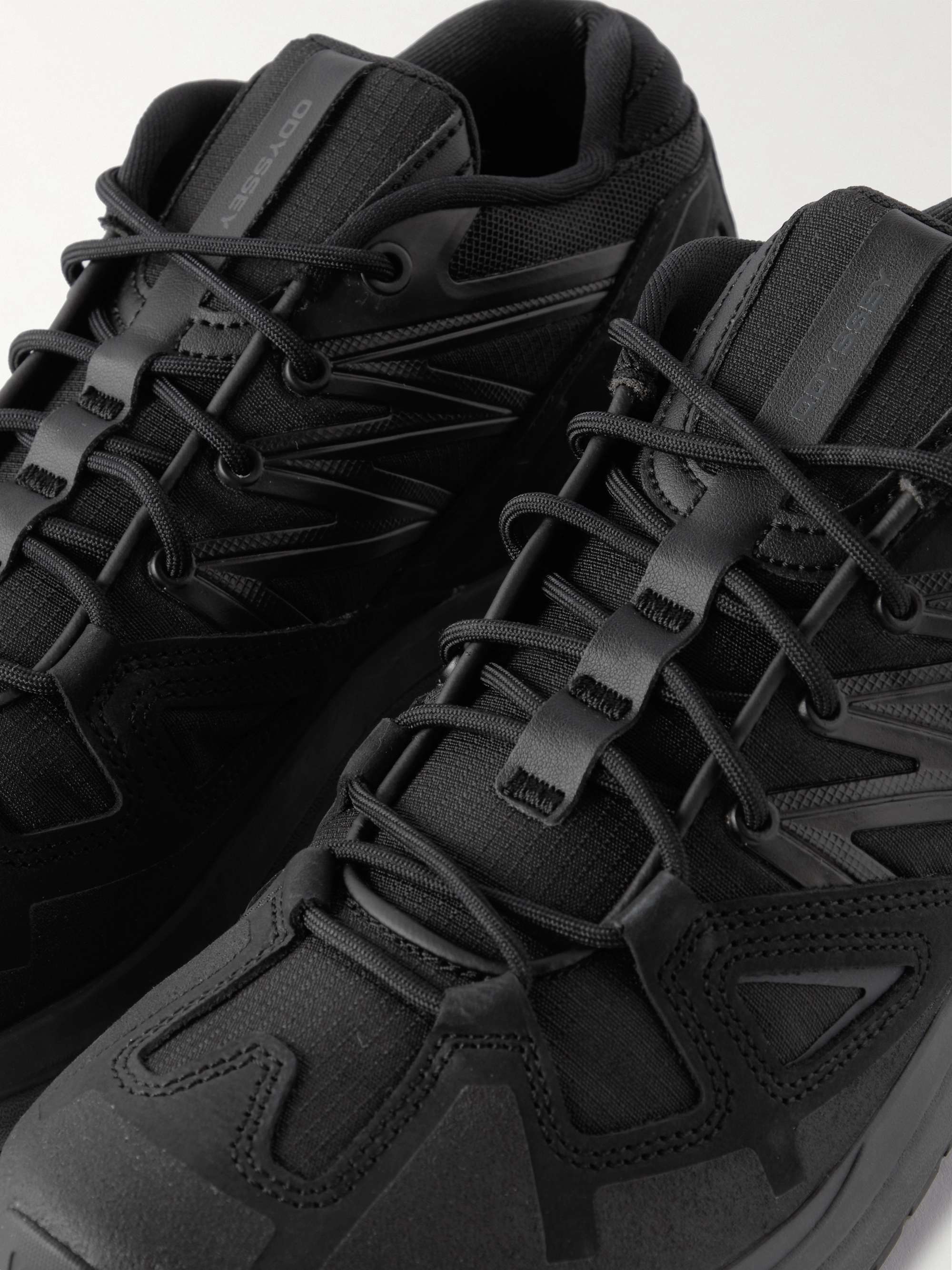 SALOMON Odyssey Advanced Suede and Mesh Hiking Shoes
