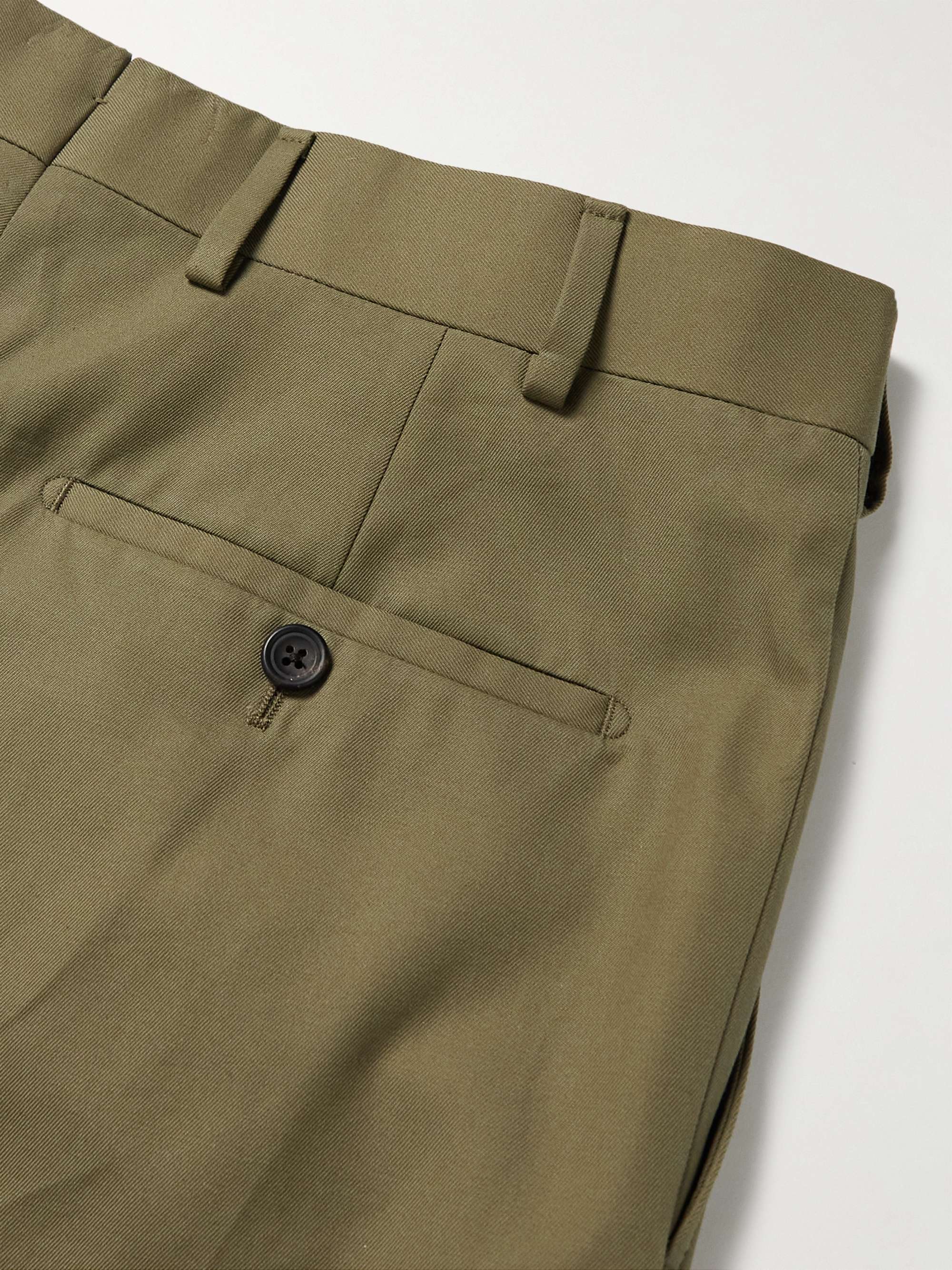 KINGSMAN Straight-Leg Cotton Suit Trousers