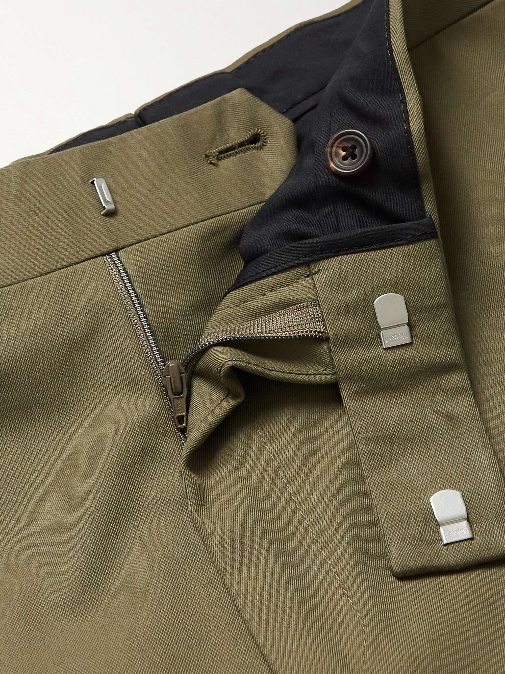 KINGSMAN Straight-Leg Cotton Suit Trousers