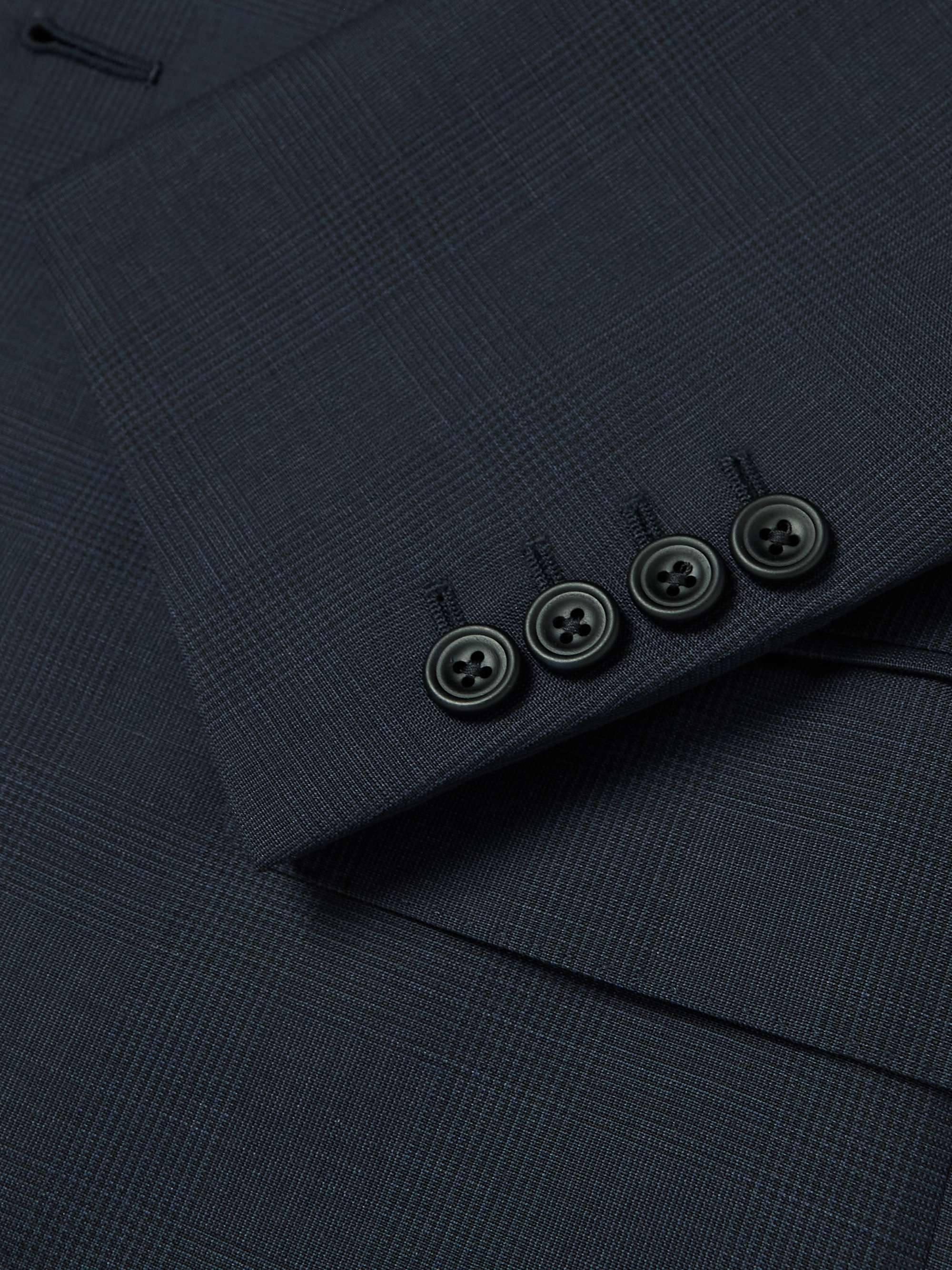 KINGSMAN Slim-Fit Checked Mohair and Wool-Blend Suit Jacket