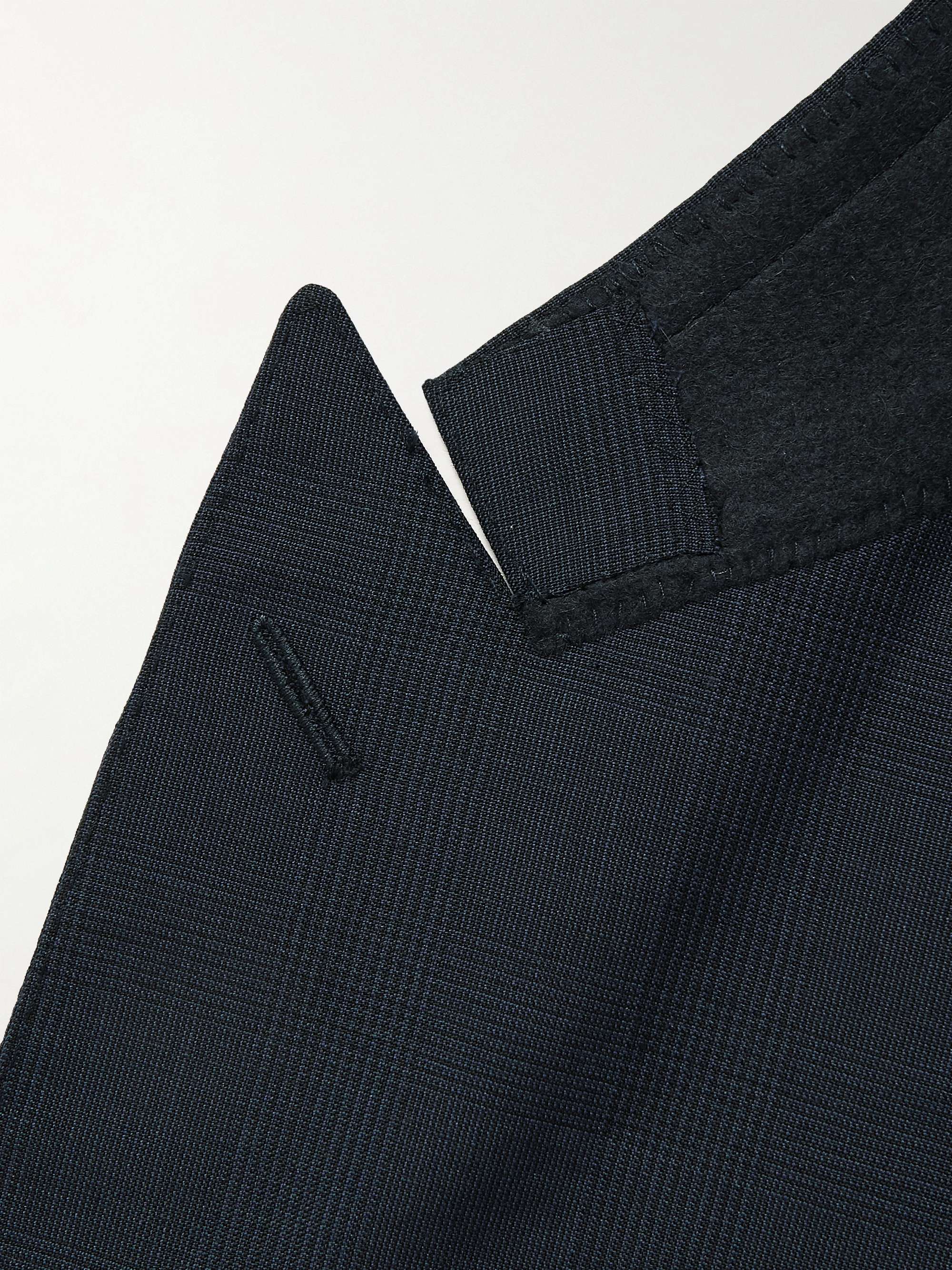 KINGSMAN Slim-Fit Checked Mohair and Wool-Blend Suit Jacket