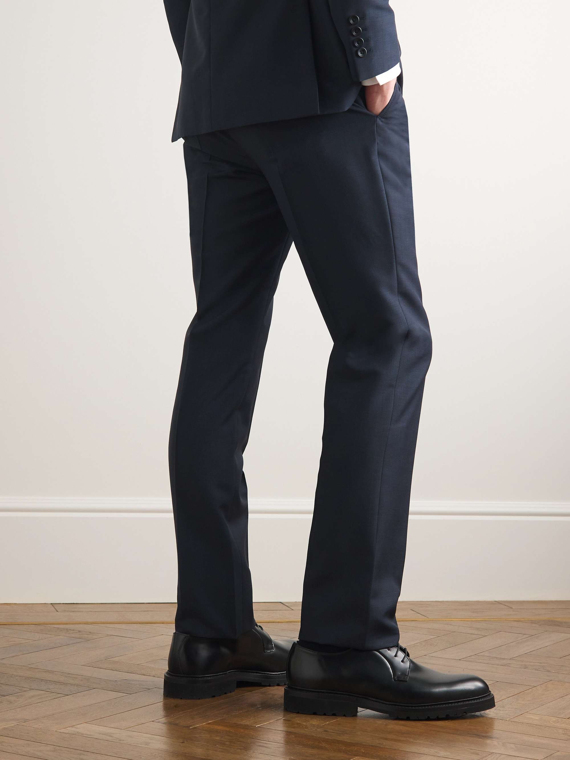 KINGSMAN Straight-Leg Cotton Twill Trousers