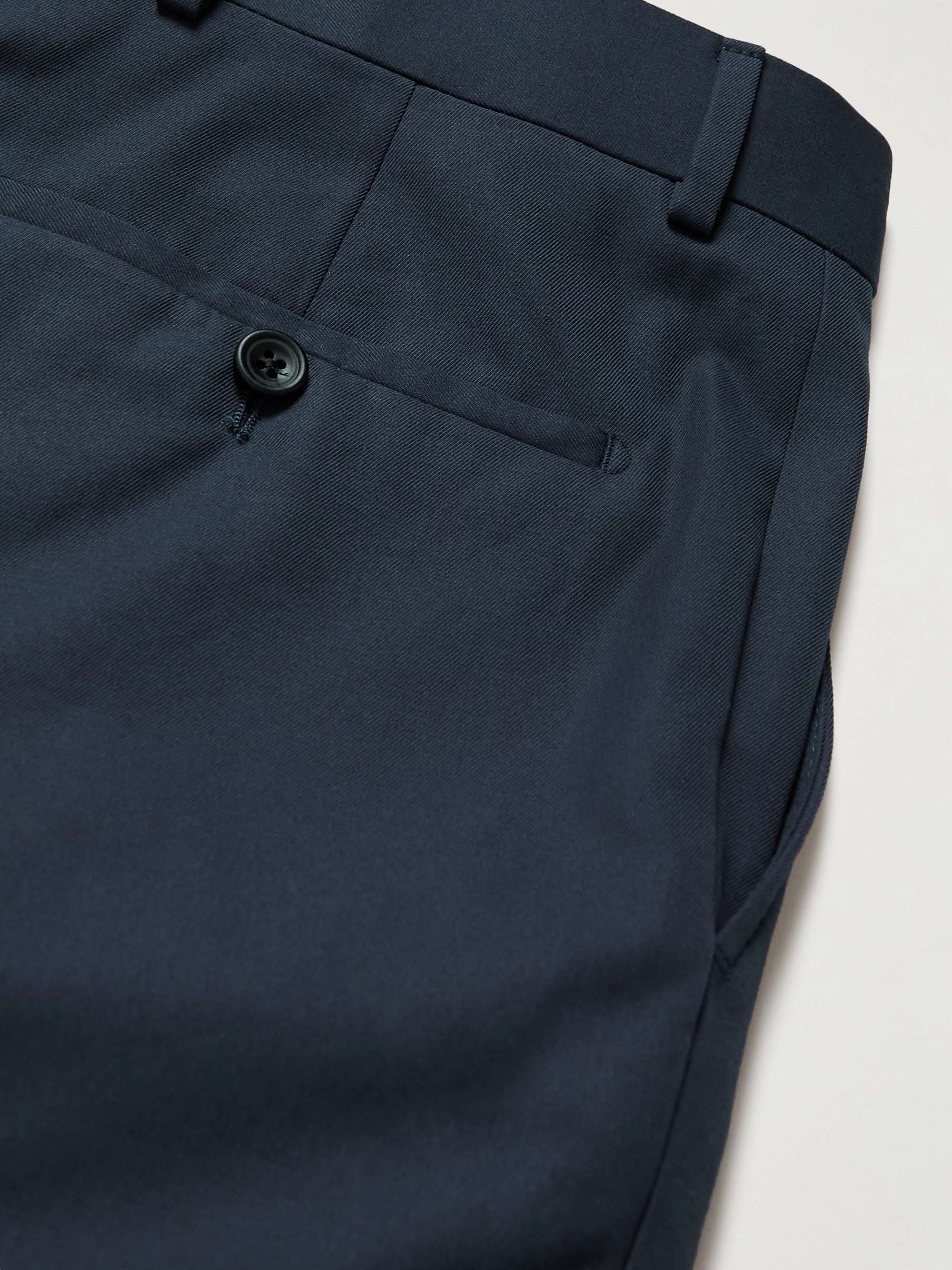 KINGSMAN Straight-Leg Cotton Twill Trousers