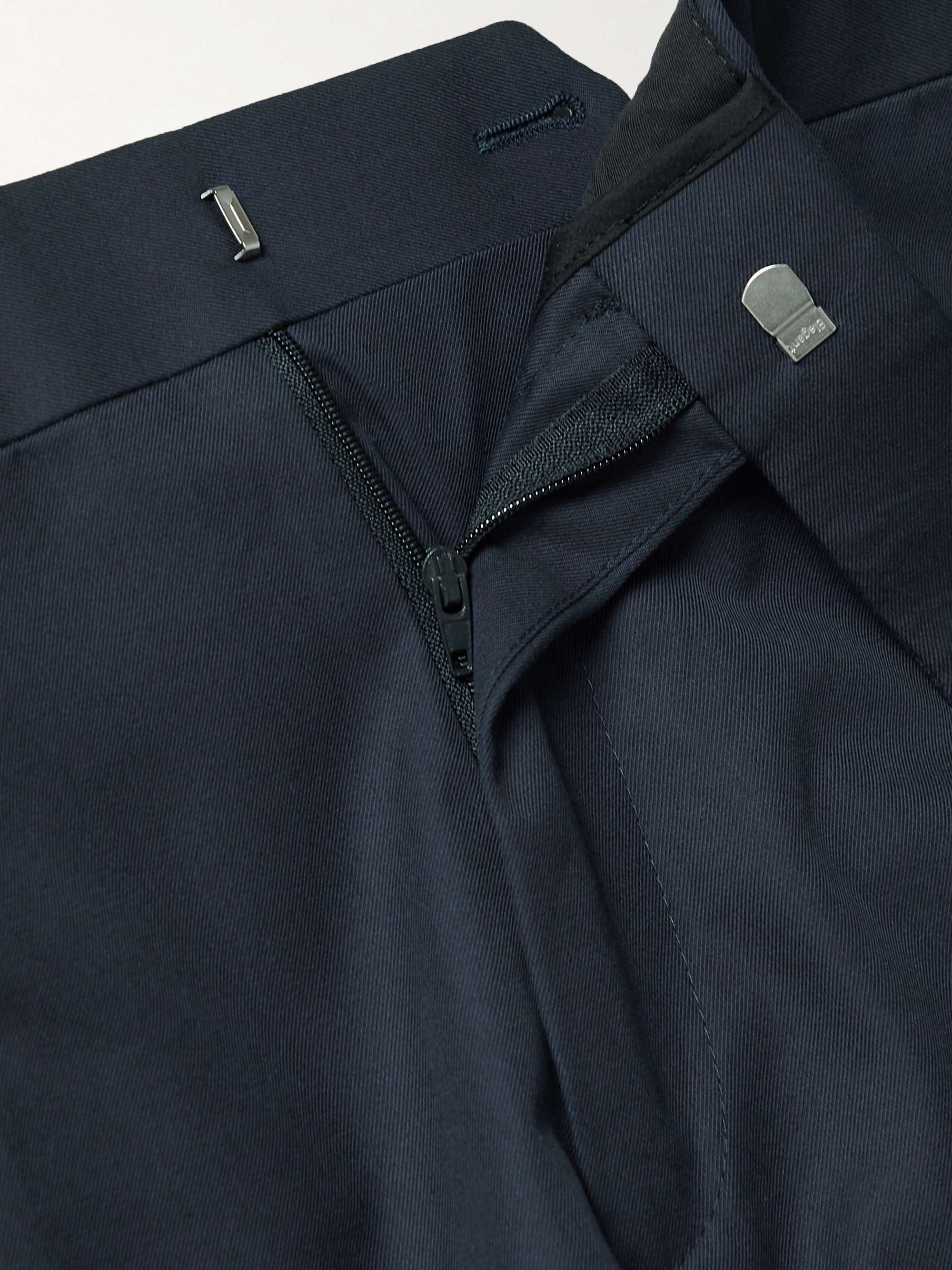 KINGSMAN Straight-Leg Cotton Twill Trousers