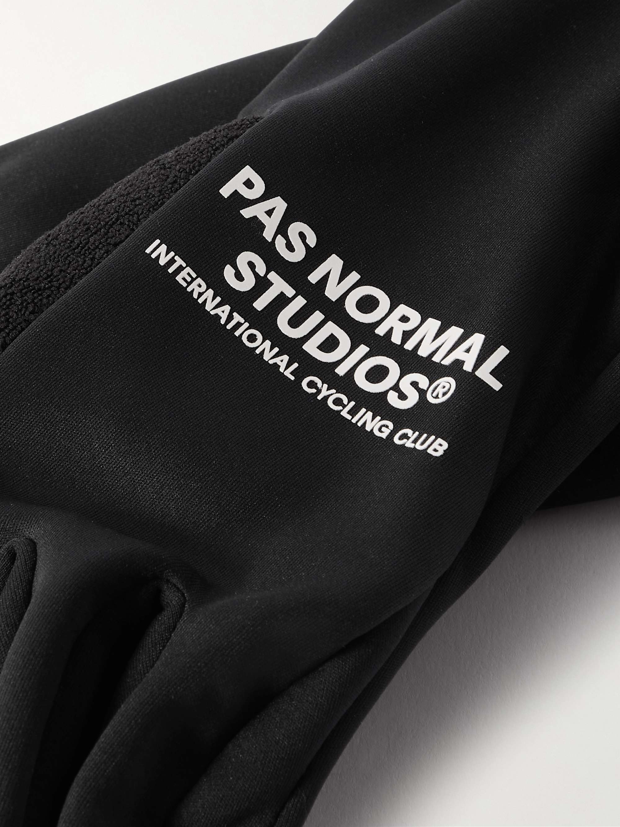 PAS NORMAL STUDIOS Logo-Print Thermal Stretch-Shell and Fleece Gloves