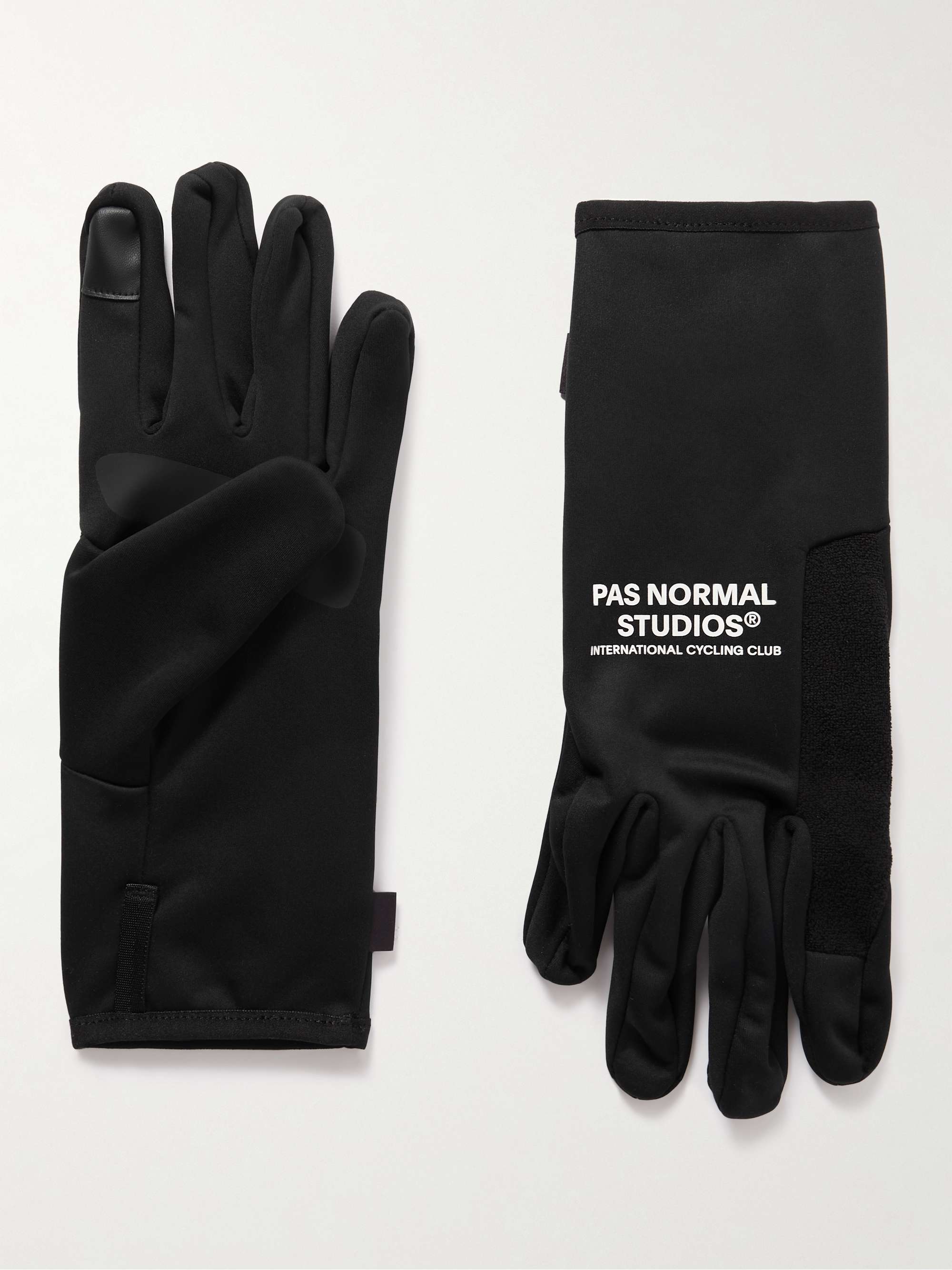 PAS NORMAL STUDIOS Logo-Print Thermal Stretch-Shell and Fleece Gloves