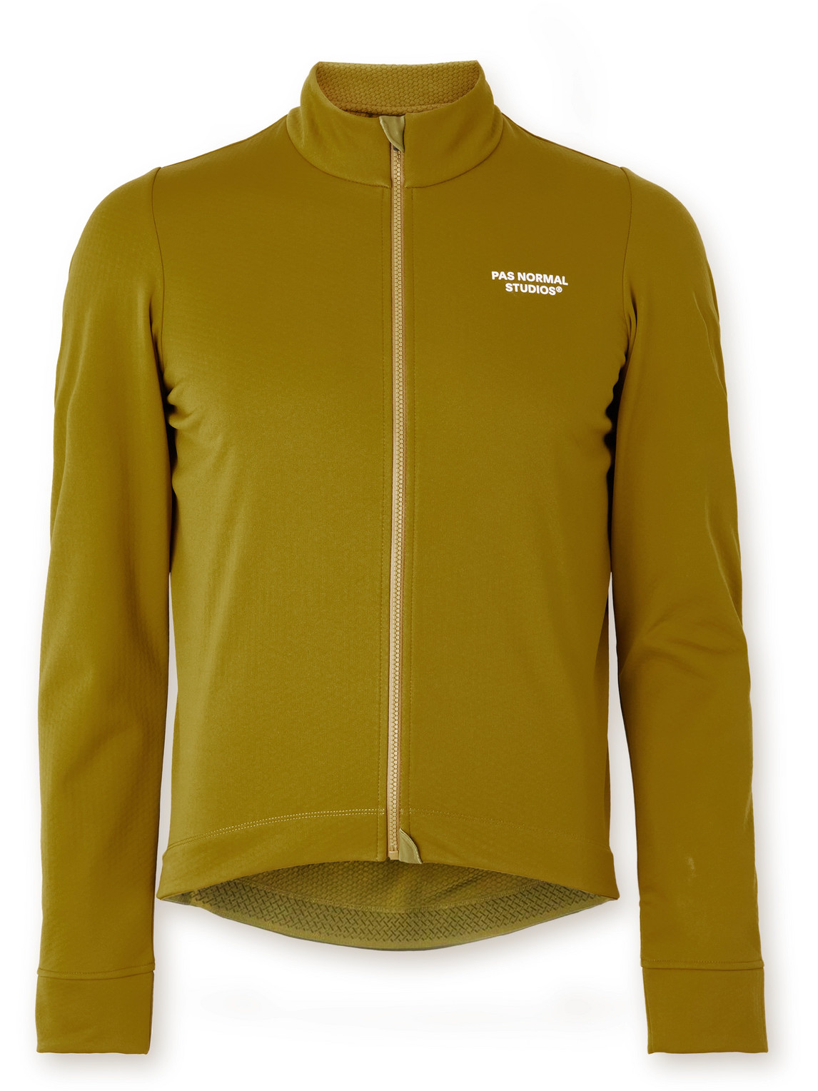 Pas Normal Studios Essential Logo-print Recycled Cycling Jersey In Yellow