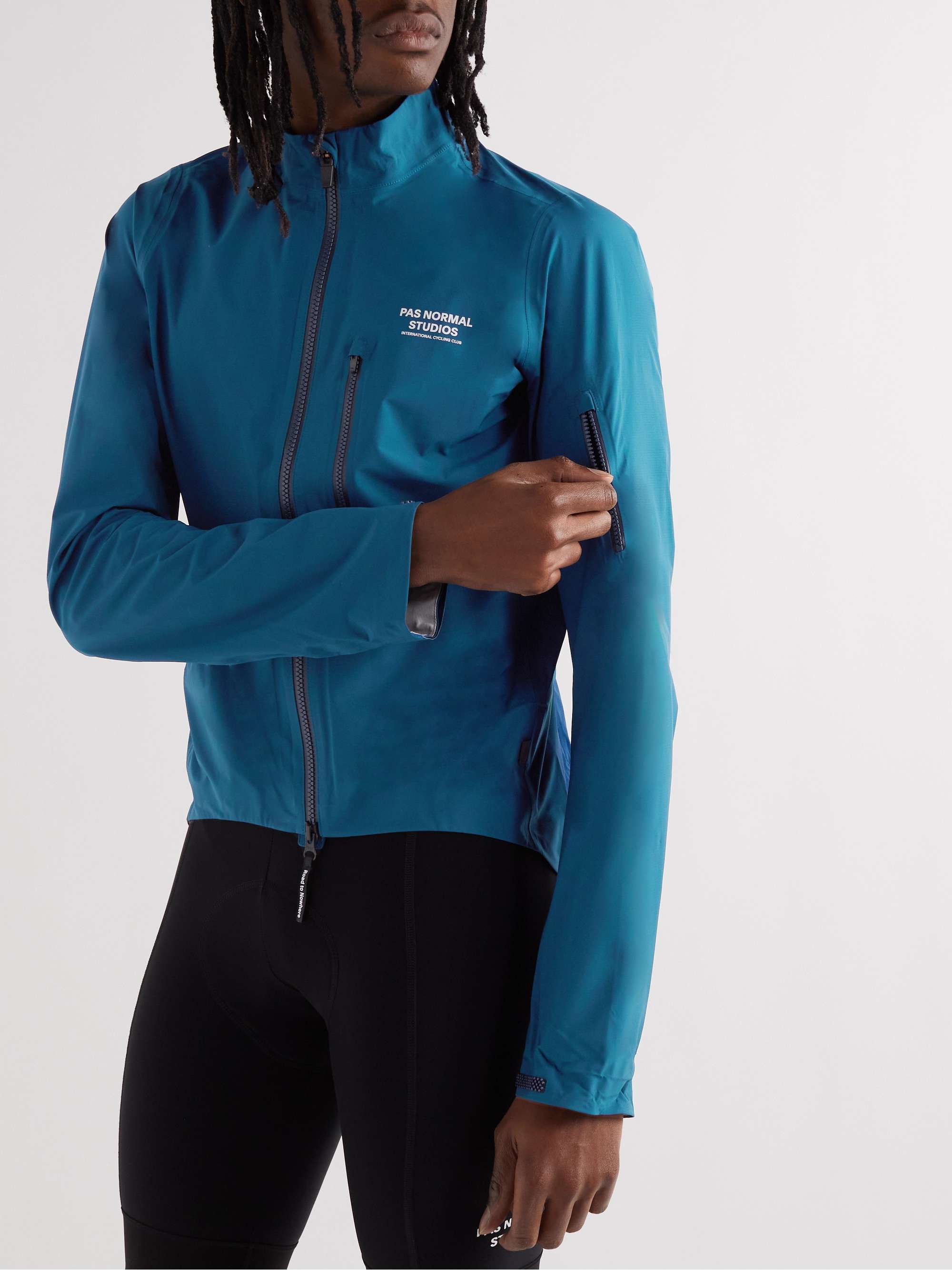 PAS NORMAL STUDIOS Essential Shield Logo-Print Nylon Cycling Jacket