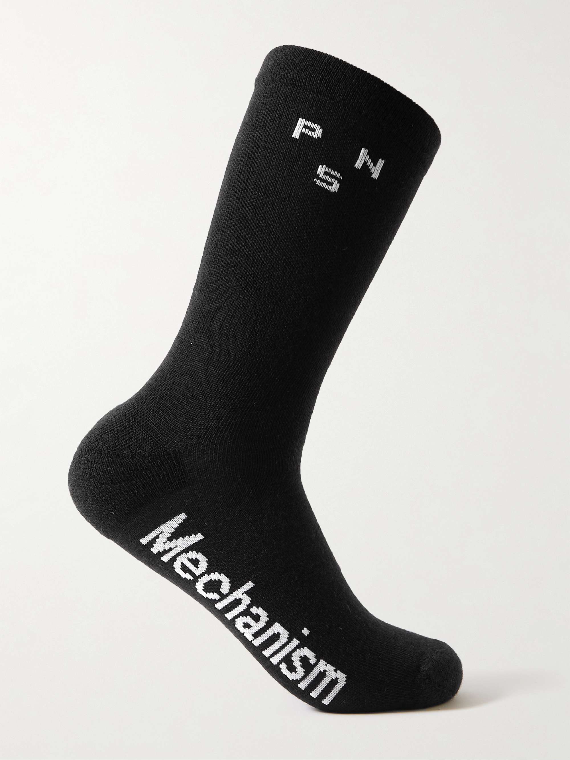 PAS NORMAL STUDIOS Mechanism Thermal Merino Wool-Blend Cycling Socks