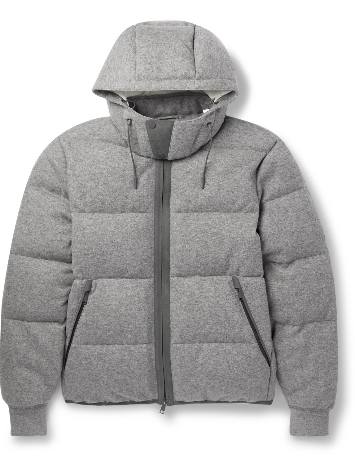 Quilted Oasi Cashmere Hooded Down Jacket