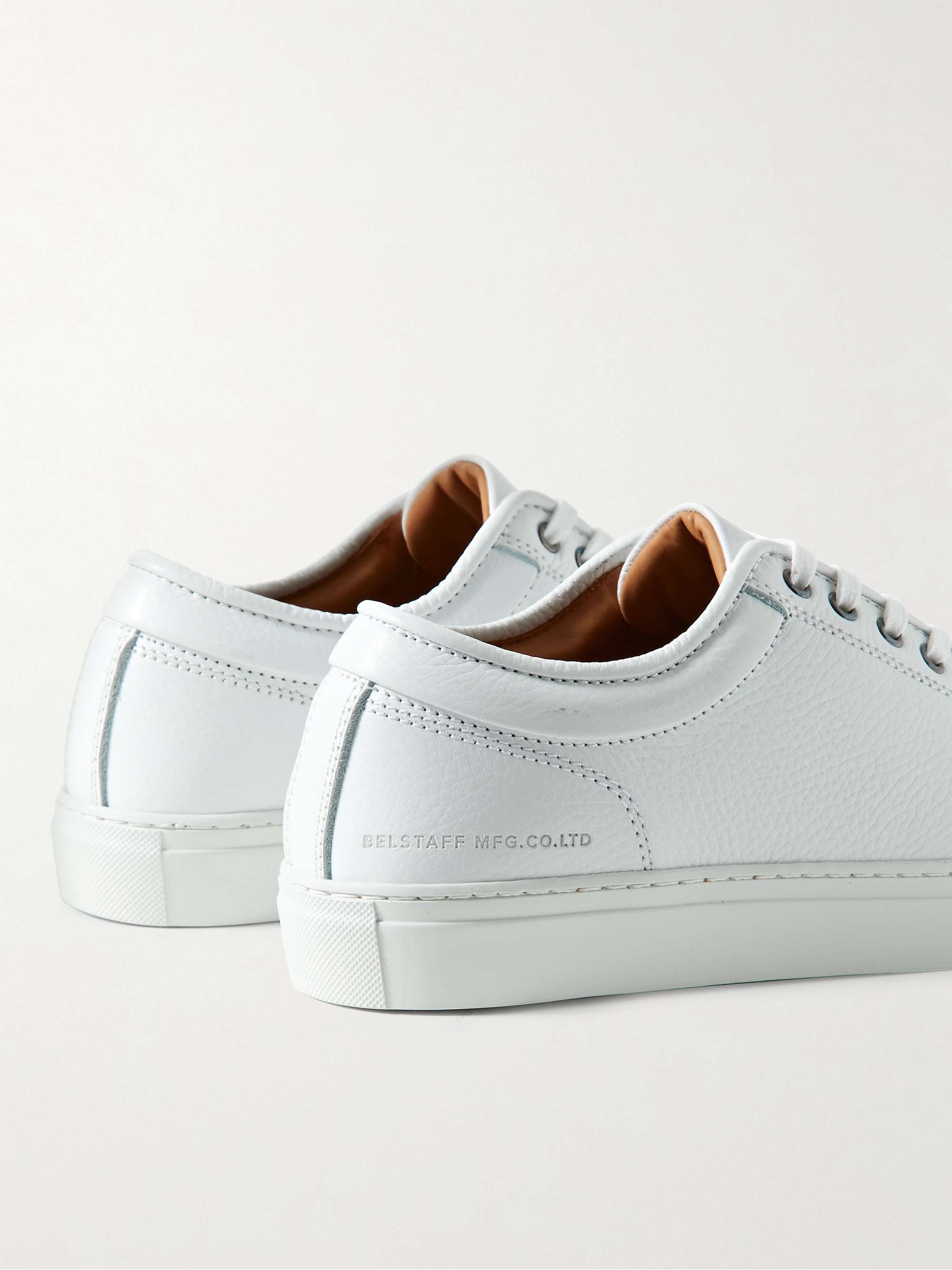 BELSTAFF Rally Suede-Trimmed Leather Sneakers