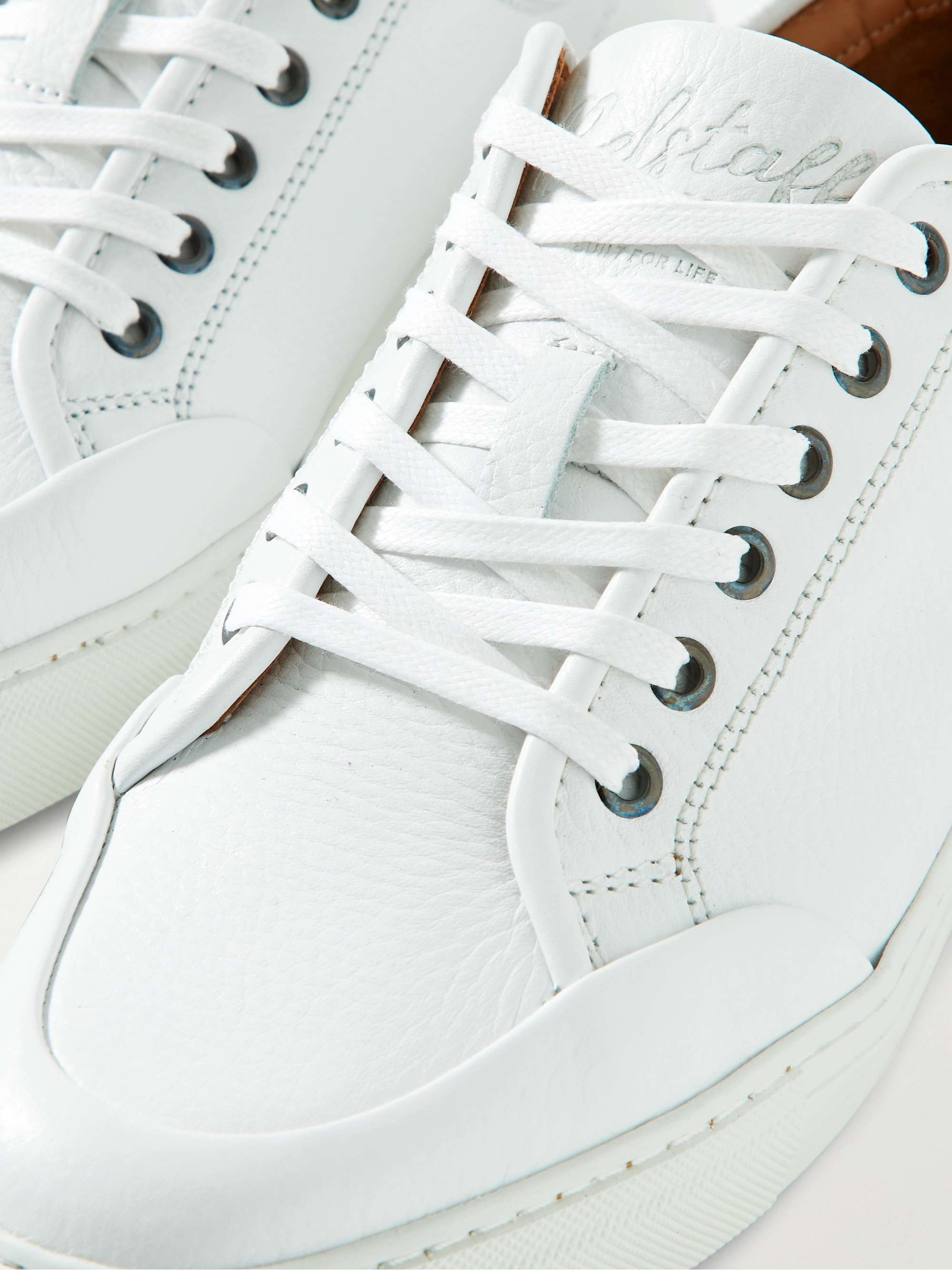 BELSTAFF Rally Suede-Trimmed Leather Sneakers