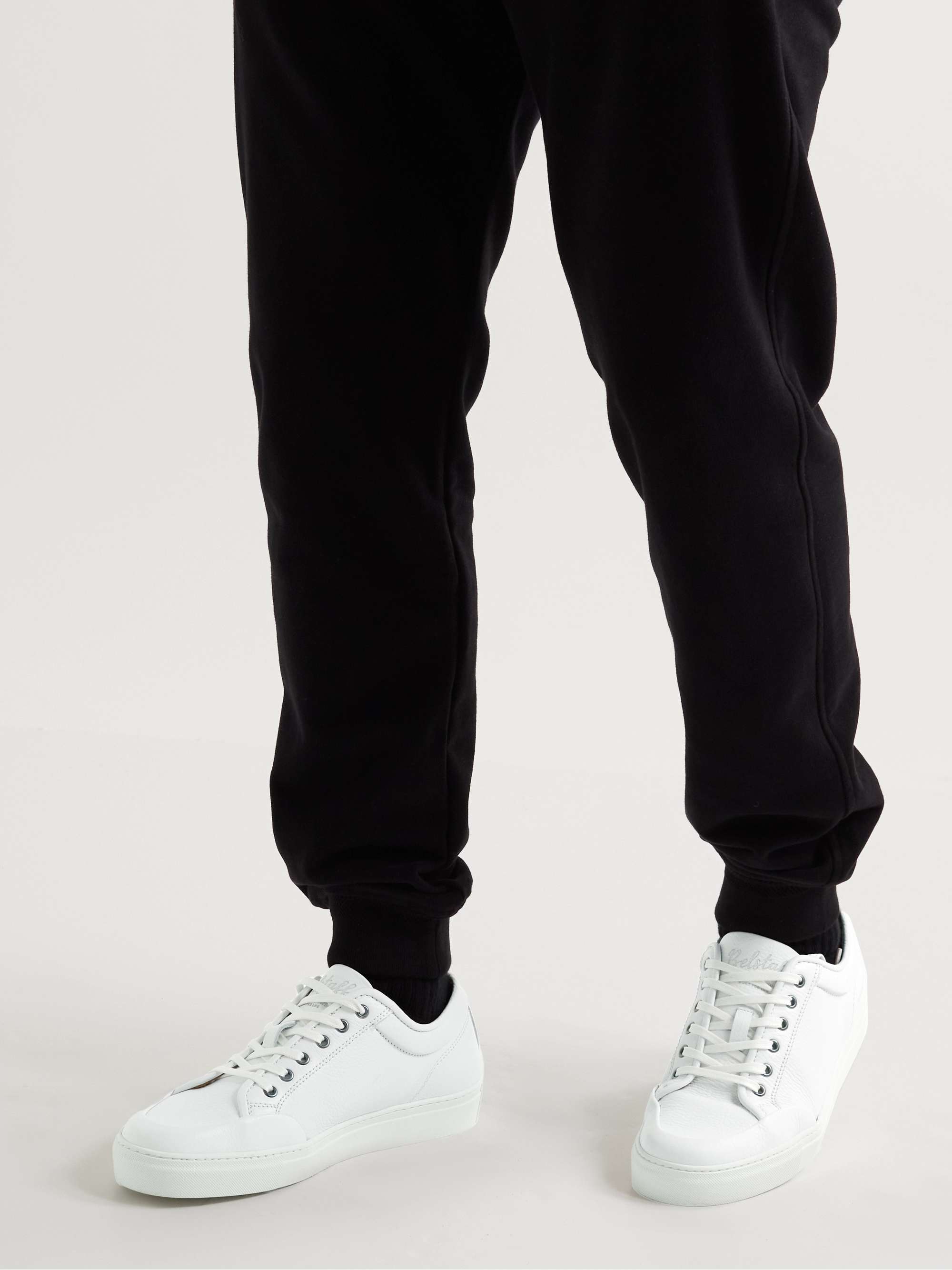 BELSTAFF Rally Suede-Trimmed Leather Sneakers