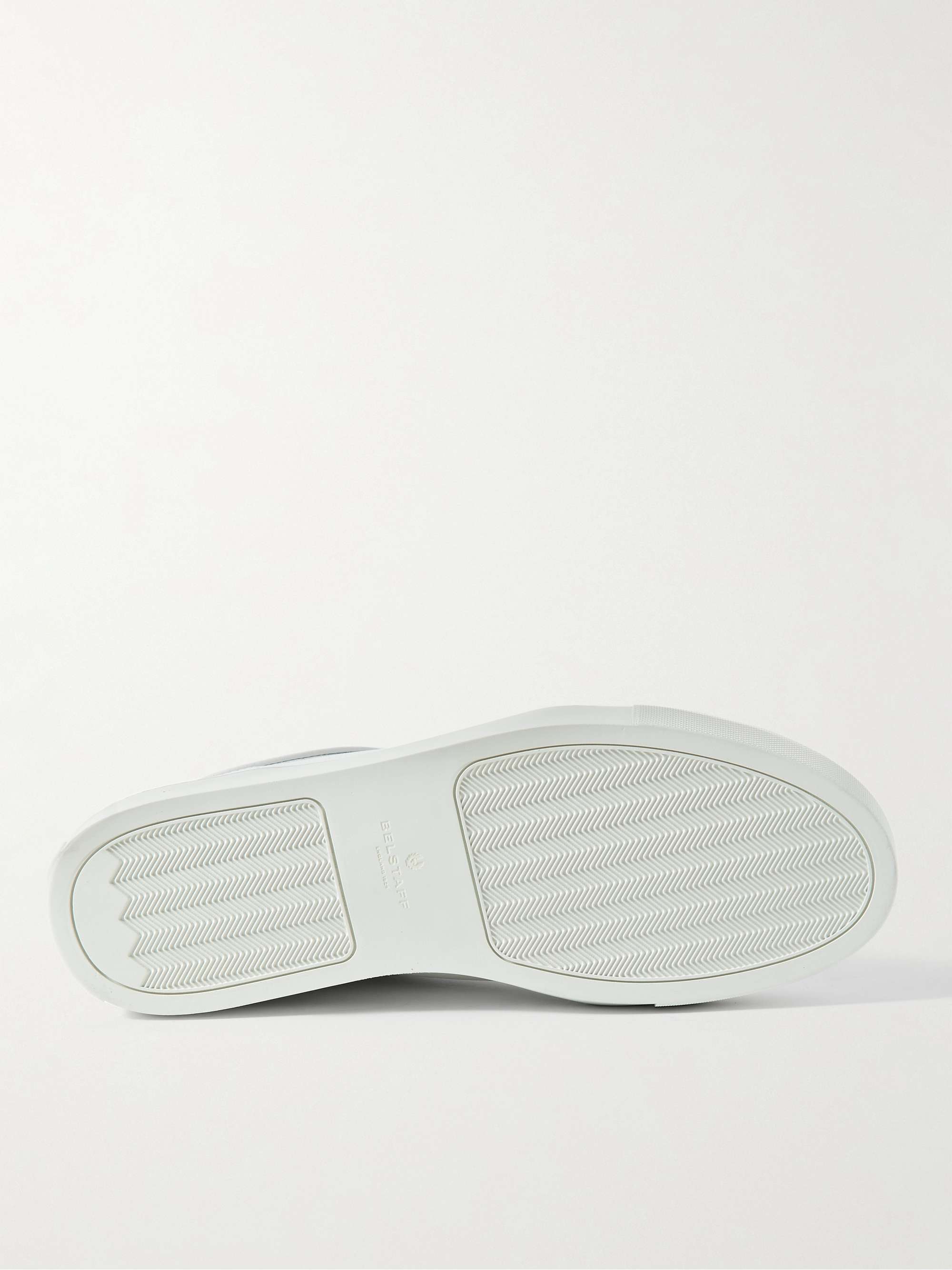 BELSTAFF Rally Suede-Trimmed Leather Sneakers