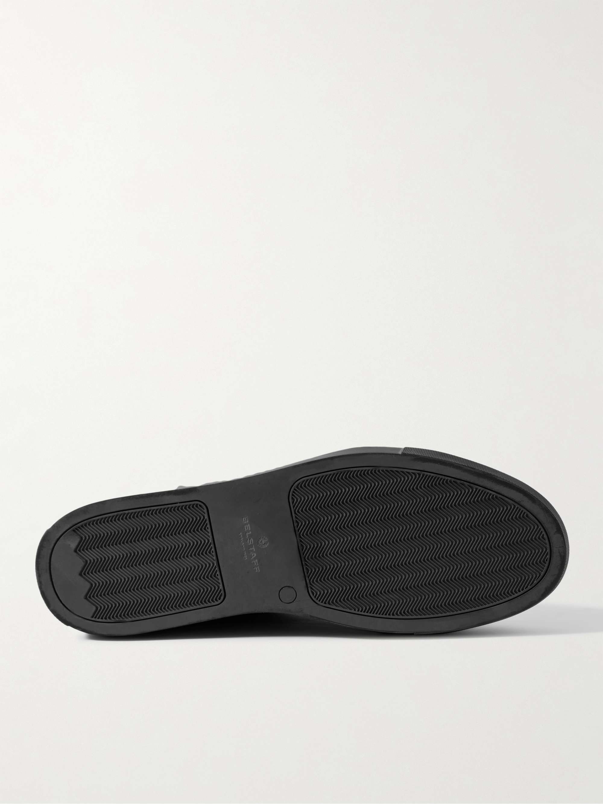 BELSTAFF Rally Suede-Trimmed Leather Sneakers