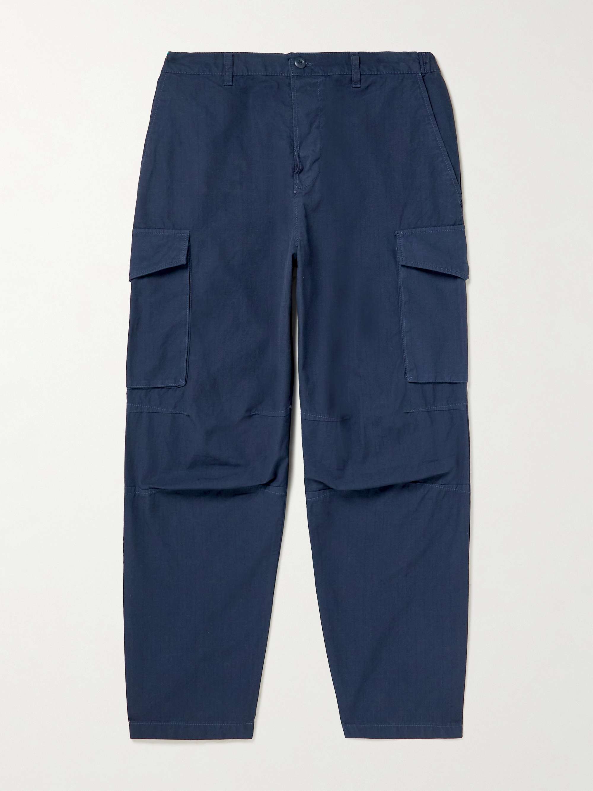 EDWIN Sentinel Tapered Garment-Dyed Cotton-Ripstop Cargo Trousers for ...