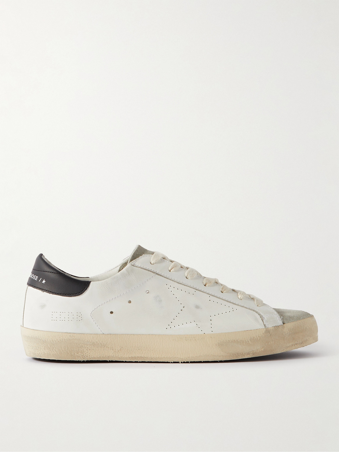 Golden Goose Superstar Distressed Leather and Suede Sneakers - Men