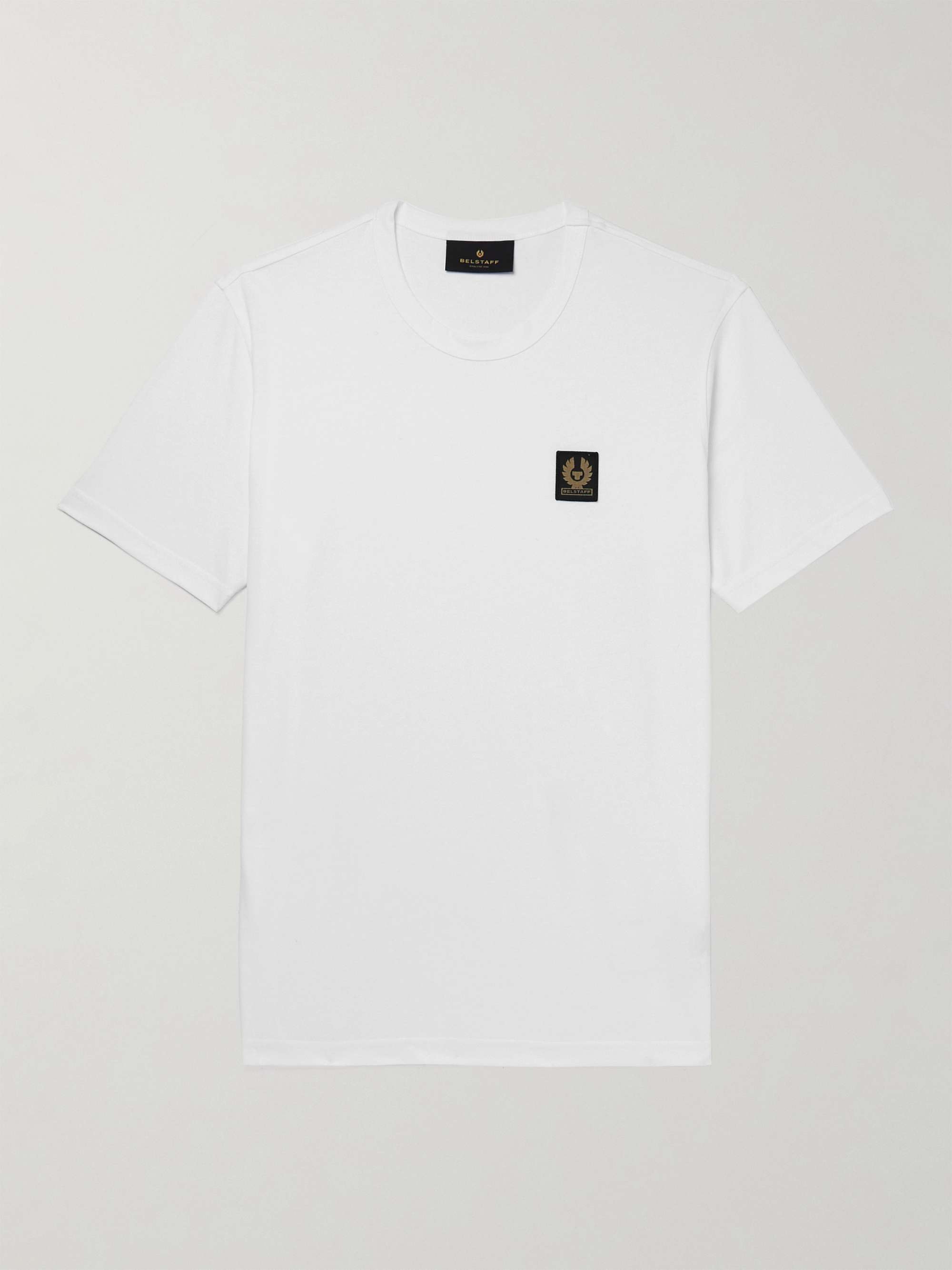 White Logo-Appliquéd Cotton-Jersey T-Shirt | BELSTAFF | MR PORTER