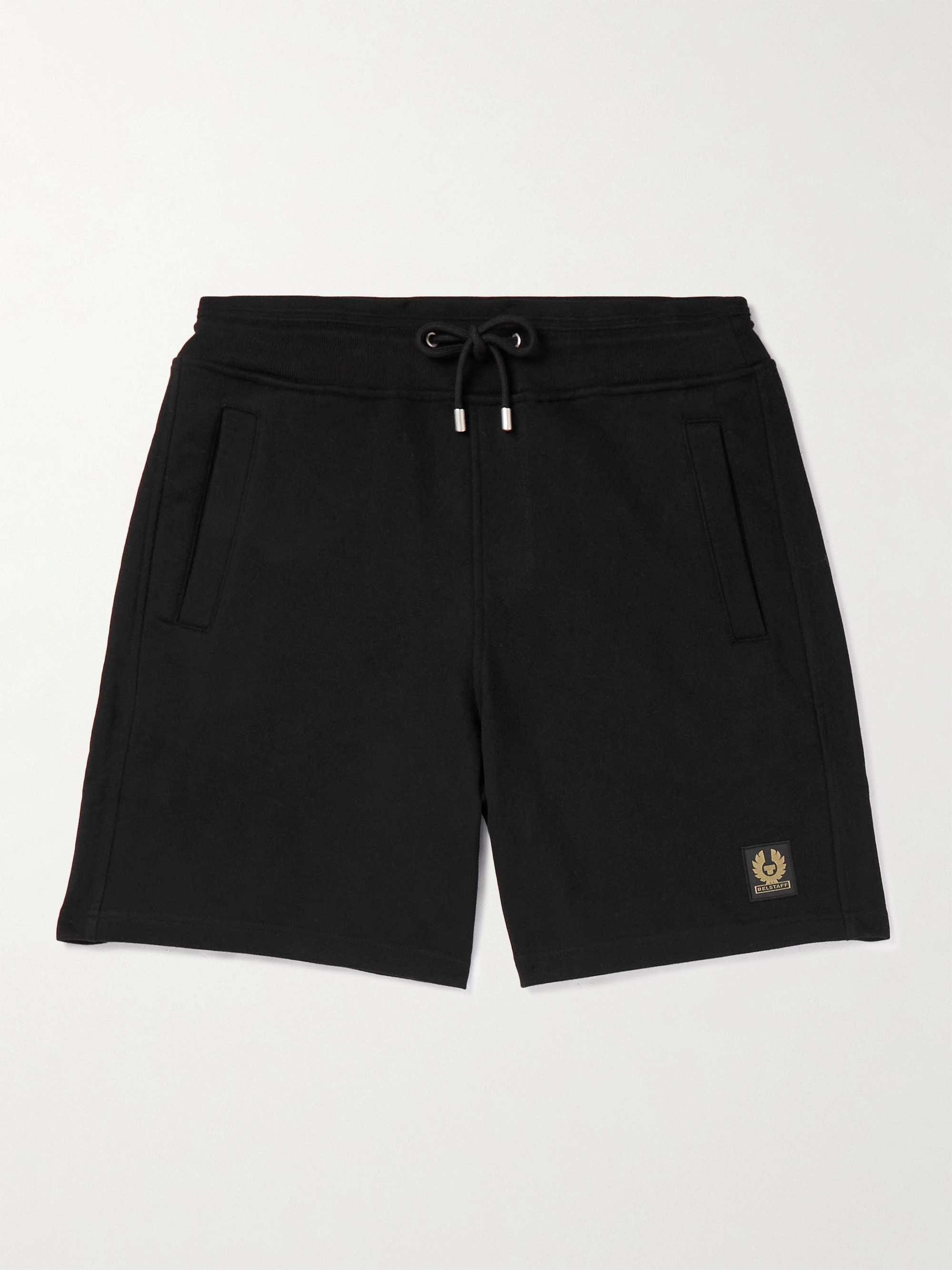BELSTAFF Straight-Leg Logo-Appliquéd Cotton-Jersey Shorts for Men | MR ...