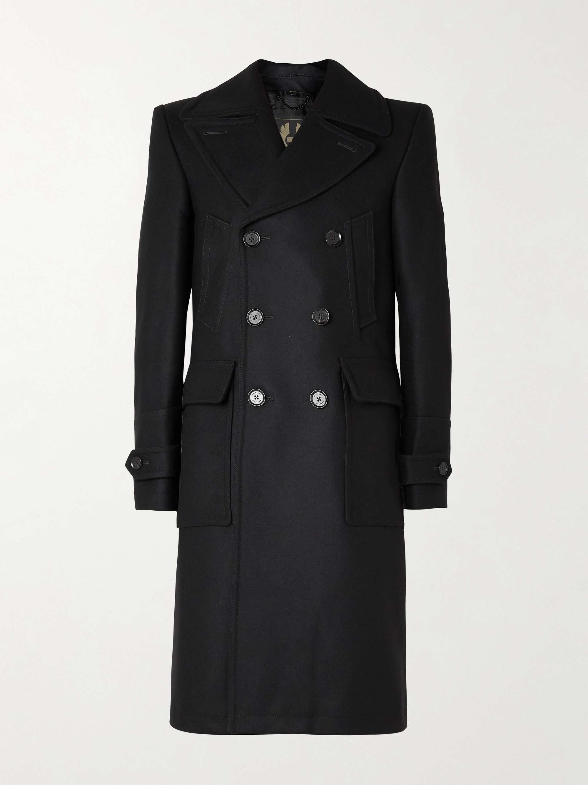 herlipto Double Breasted Wool-Blend Coat