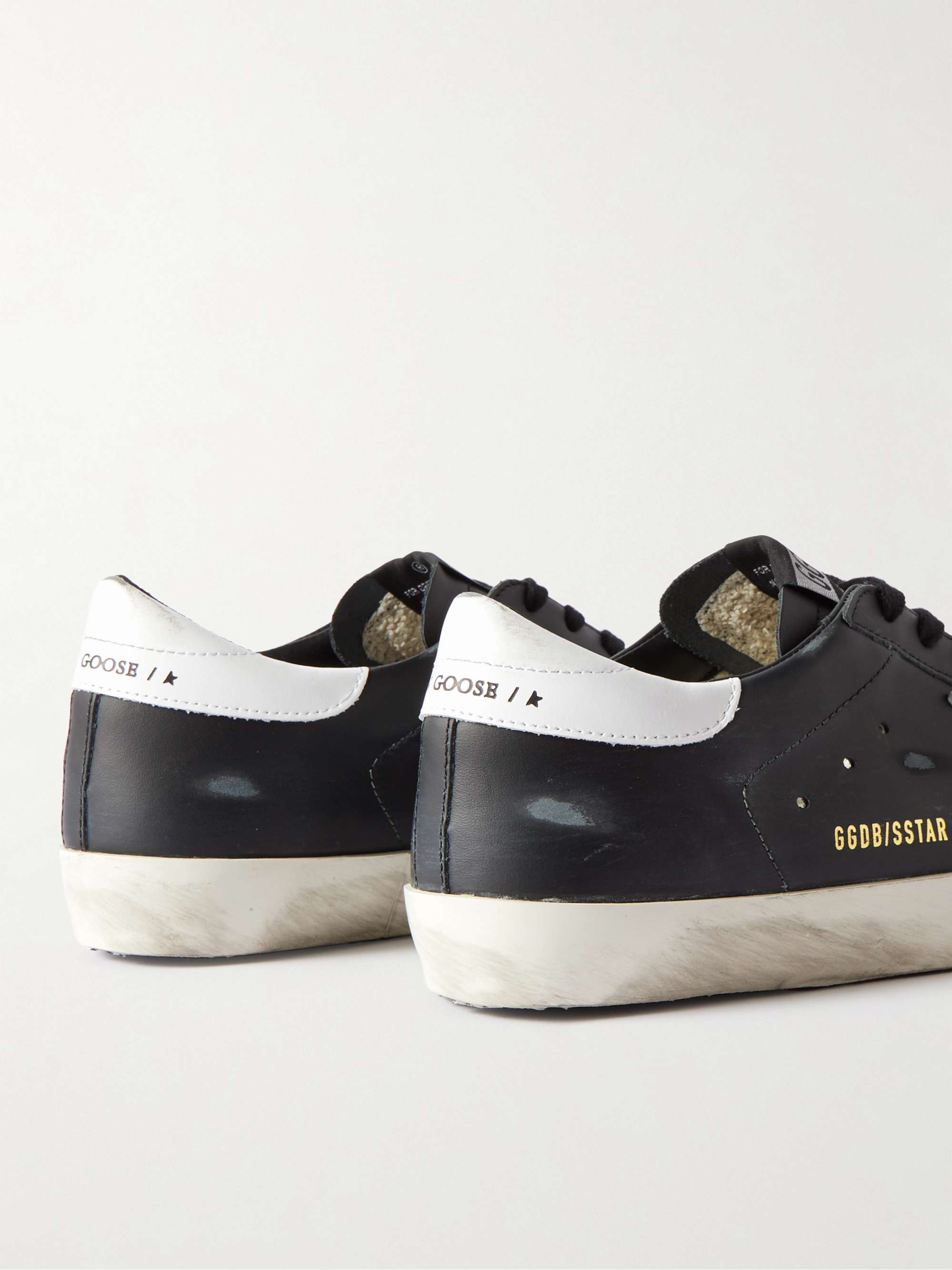 GOLDEN GOOSE Superstar Distressed Leather Sneakers