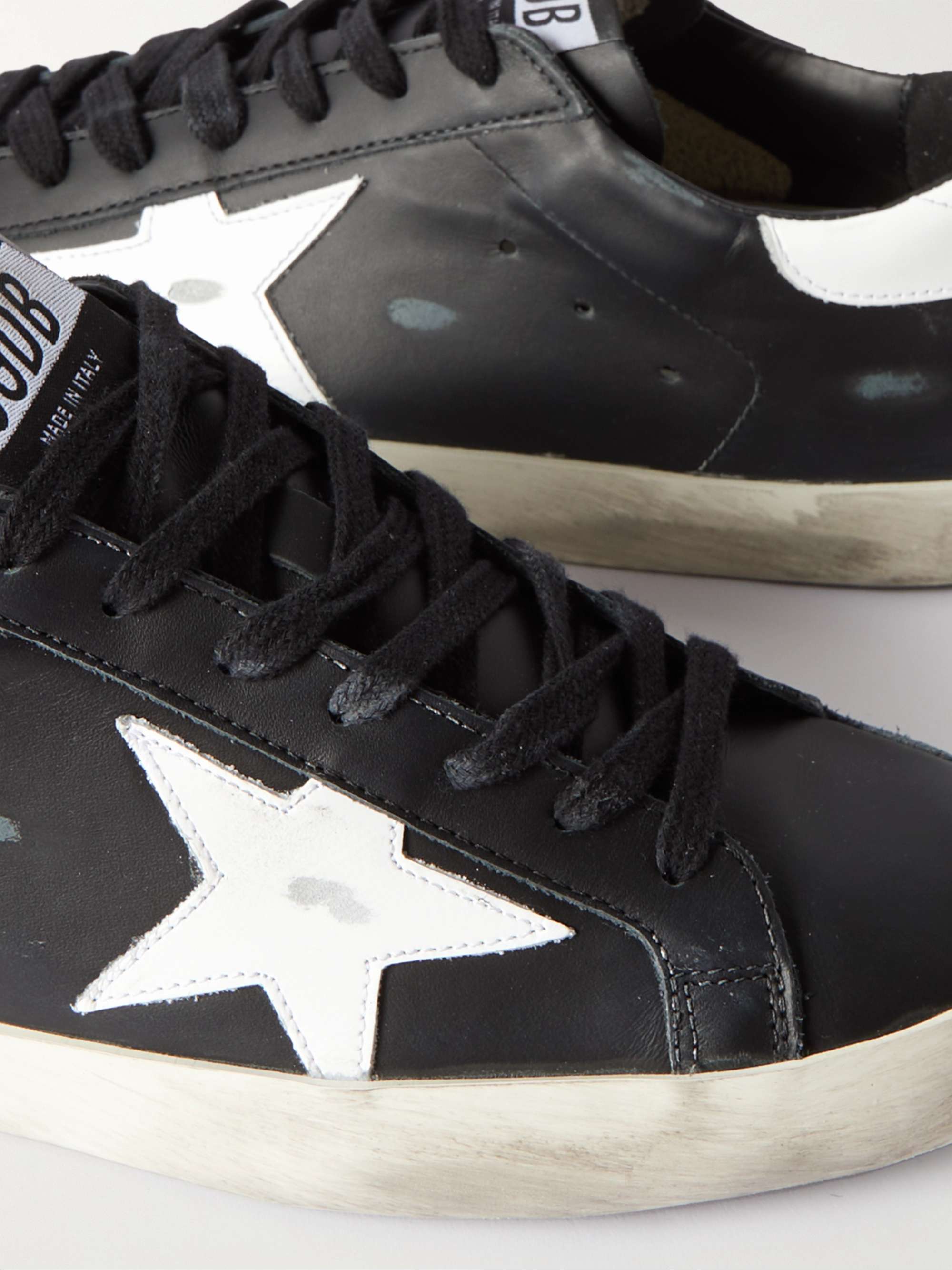 GOLDEN GOOSE Superstar Distressed Leather Sneakers